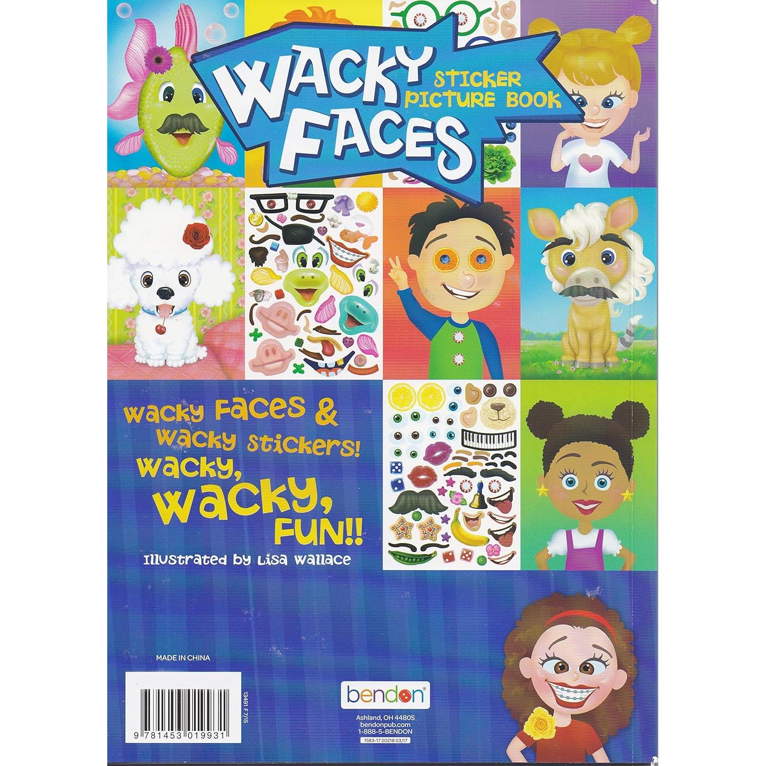 Bendon Almohadilla de Pegatinas Caras Locas - 32 Páginas