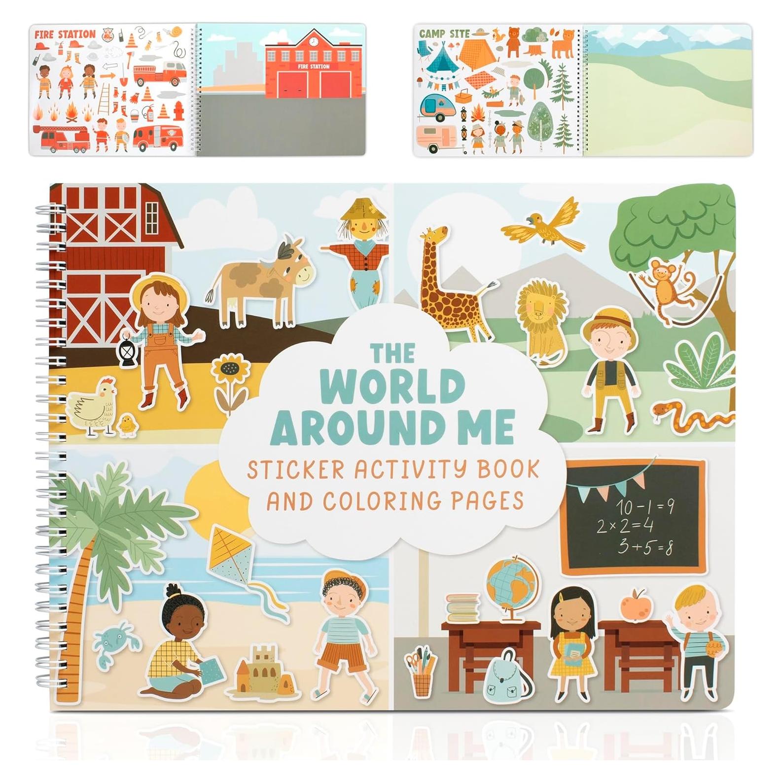 Libro de Stickers y Colorear ZICOTO 500 Stickers 30.7x23.6 cm