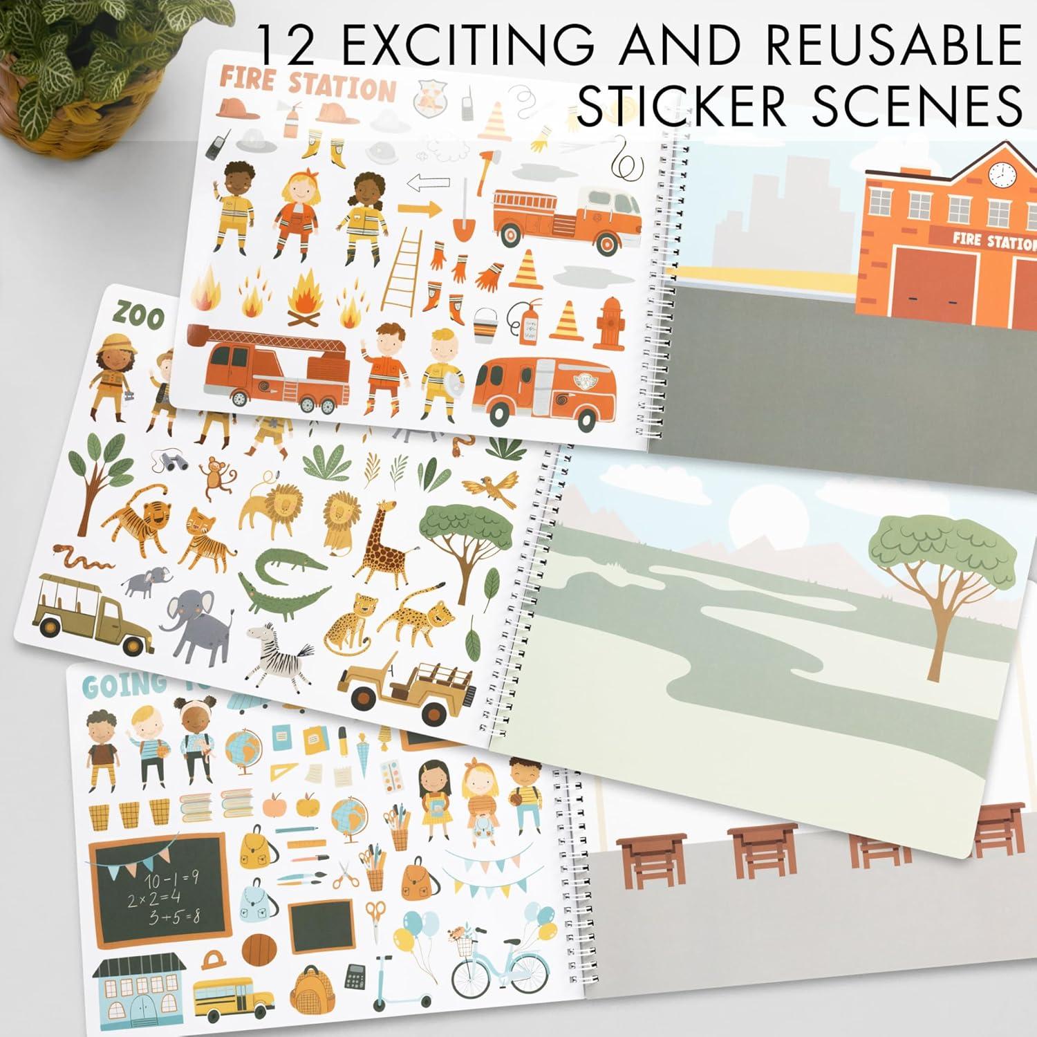 Libro de Stickers y Colorear ZICOTO 500 Stickers 30.7x23.6 cm