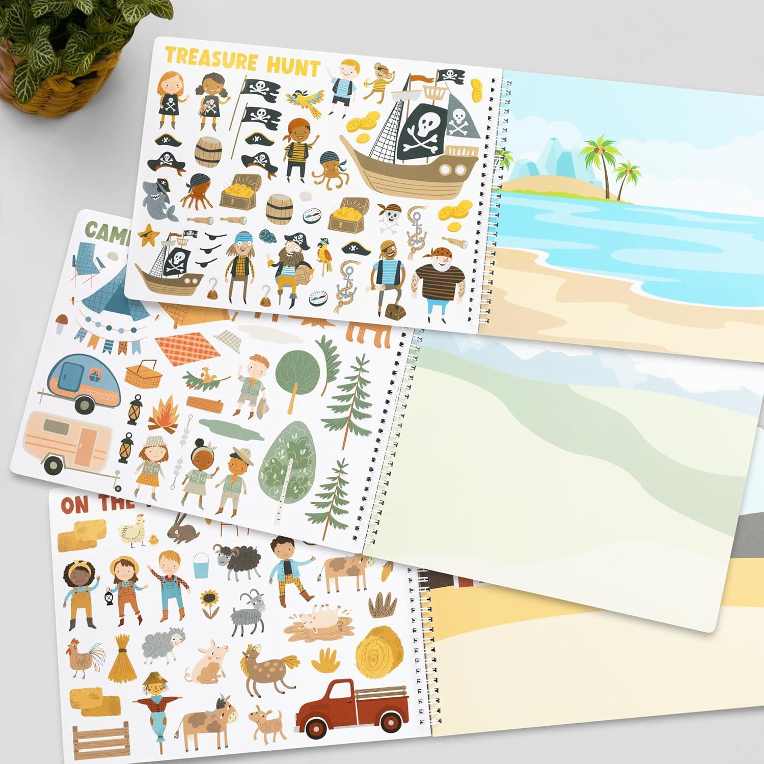 Libro de Stickers y Colorear ZICOTO 500 Stickers 30.7x23.6 cm