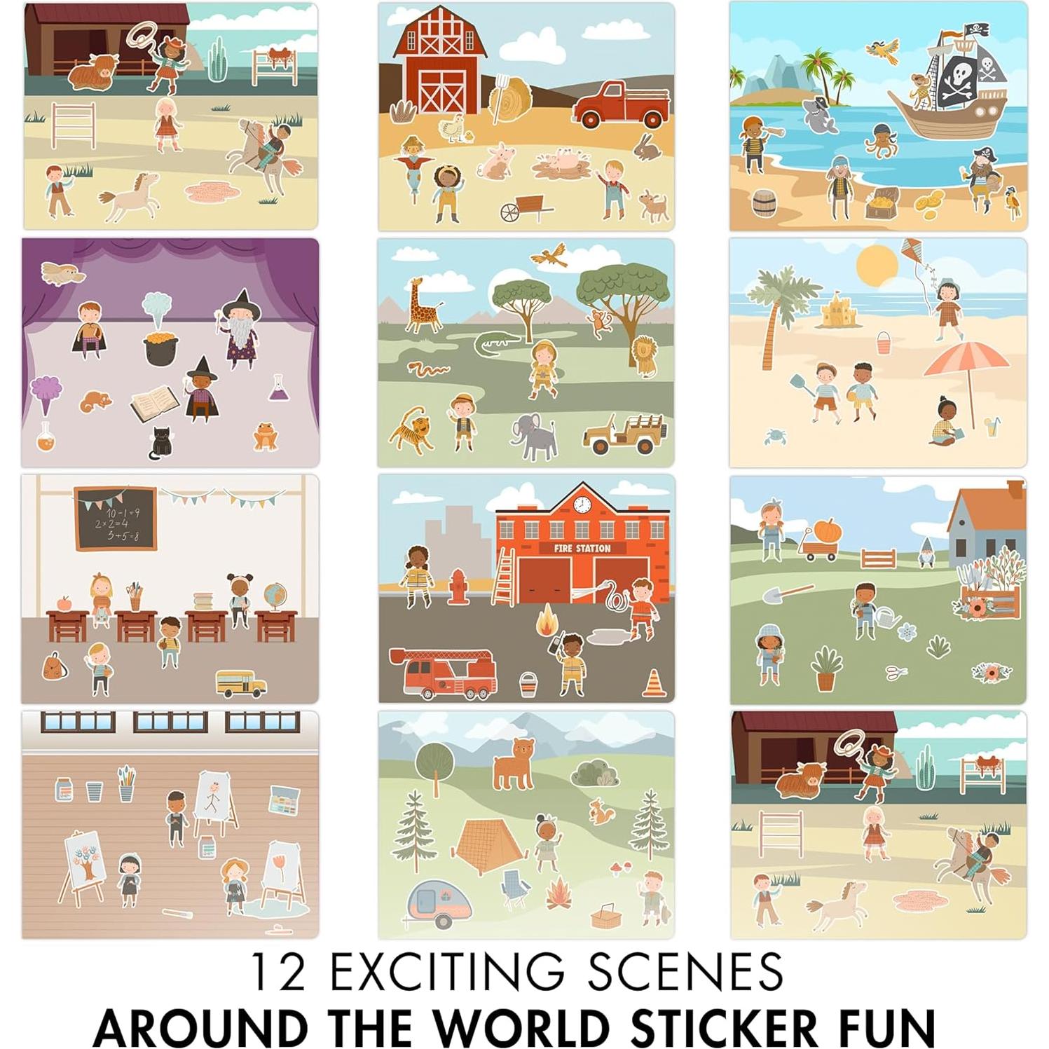 Libro de Stickers y Colorear ZICOTO 500 Stickers 30.7x23.6 cm