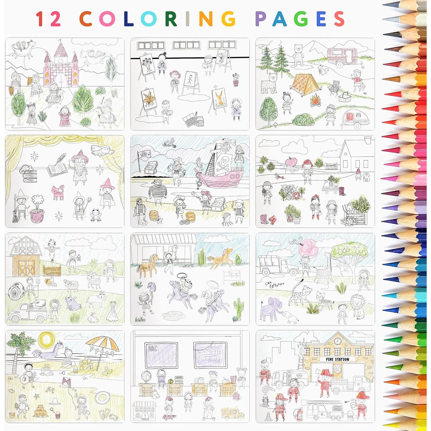 Libro de Stickers y Colorear ZICOTO 500 Stickers 30.7x23.6 cm