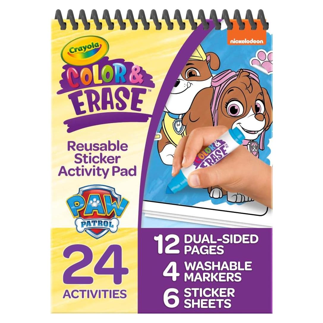 Bloc de Actividades Crayola PAW Patrol con Stickers Reutilizables