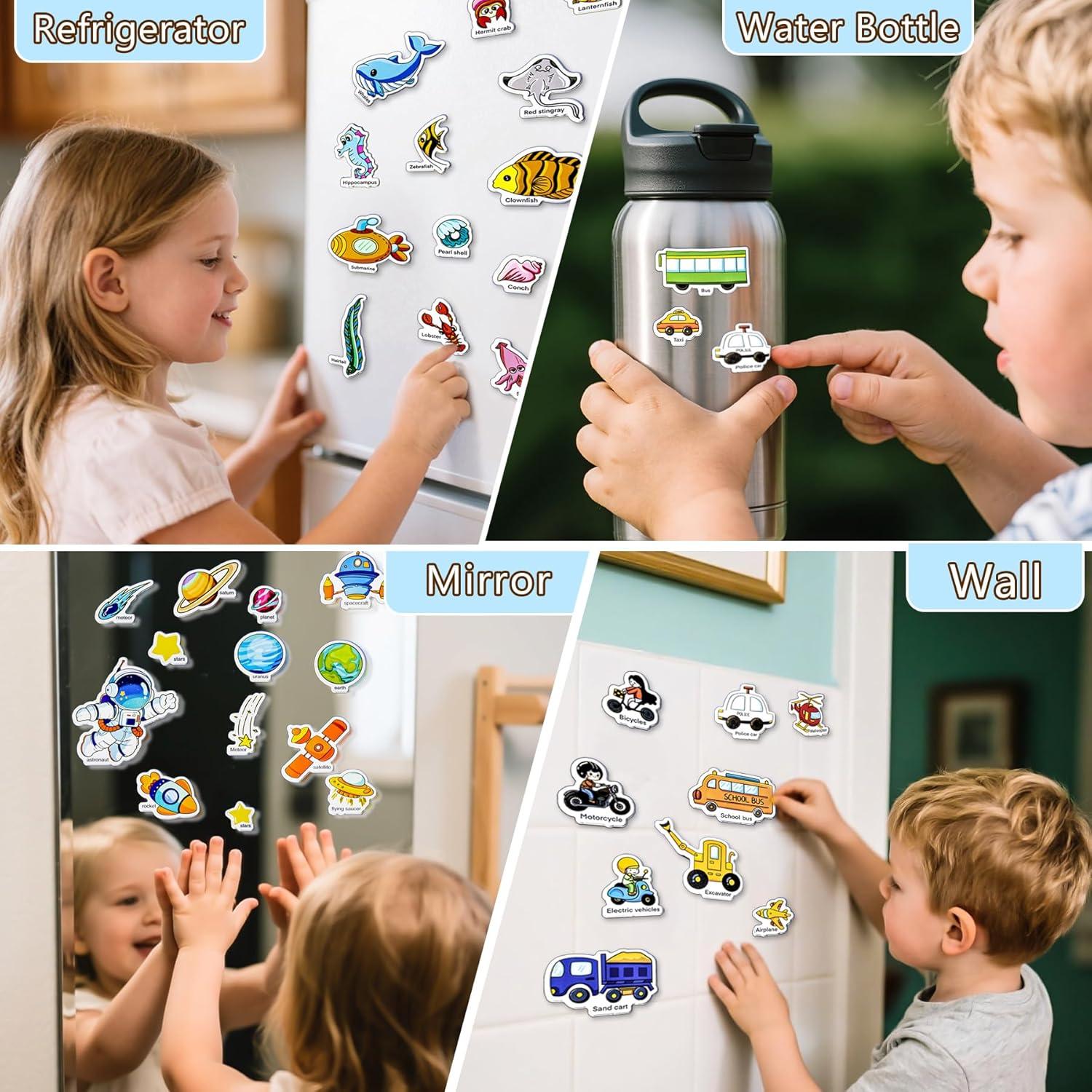 Paquete de 3 Libros de Pegatinas Reutilizables KIDS KING