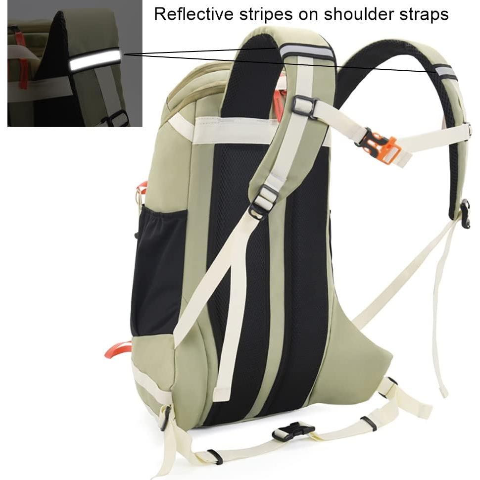 Mochila Impermeable Bseash 40L para Senderismo y Camping Verde