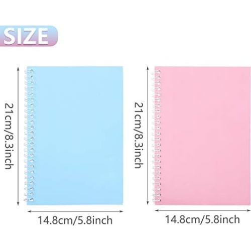 Libro de Pegatinas Reutilizable Zonon A5 2 Pcs con Espátula