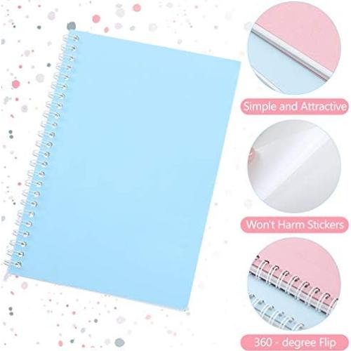 Libro de Pegatinas Reutilizable Zonon A5 2 Pcs con Espátula