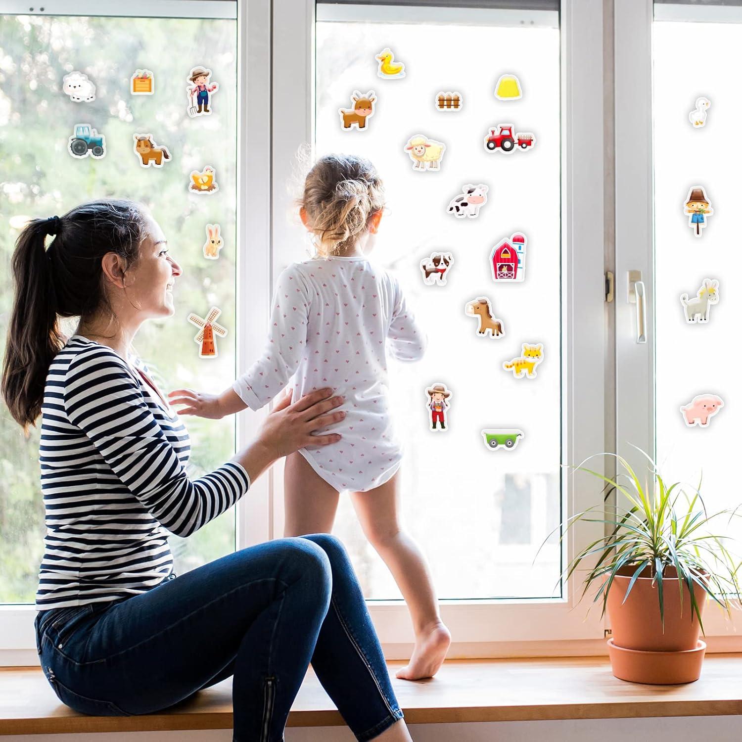 Adhesivos de Gel Grueso Tevxj Animales de Granja 23 PCS