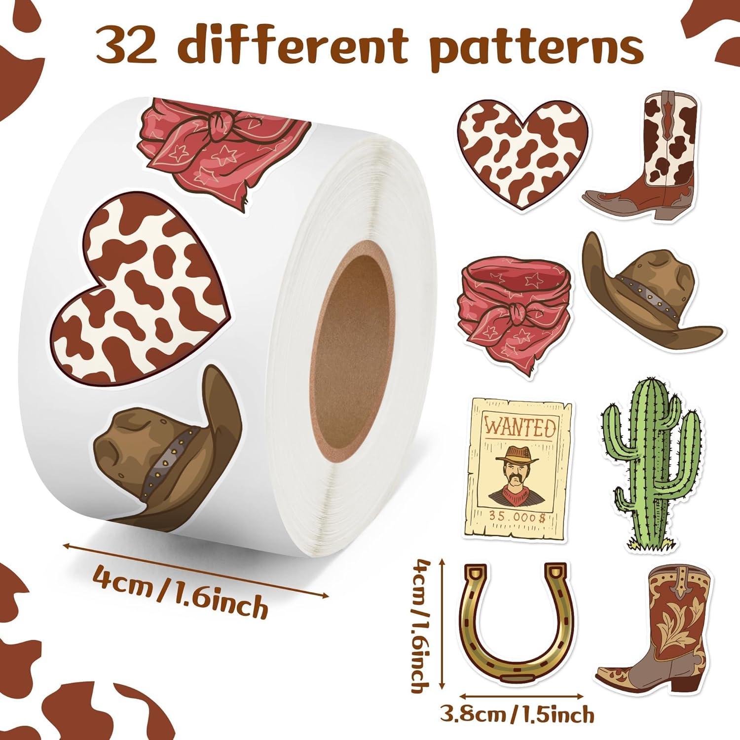 Calcomanías Vaquero Occidental CNhoqc - 2000 Piezas Multicolor