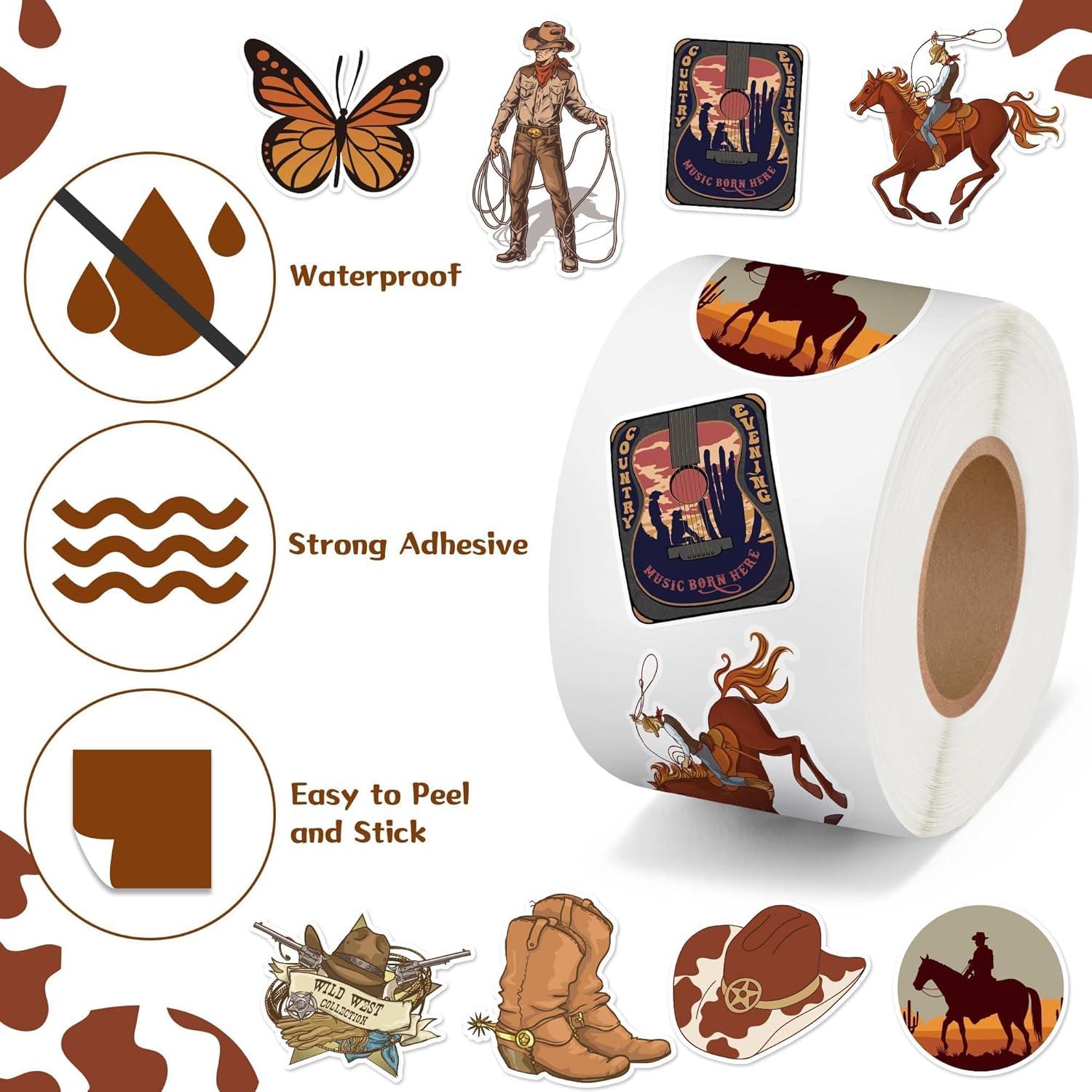 Calcomanías Vaquero Occidental CNhoqc - 2000 Piezas Multicolor