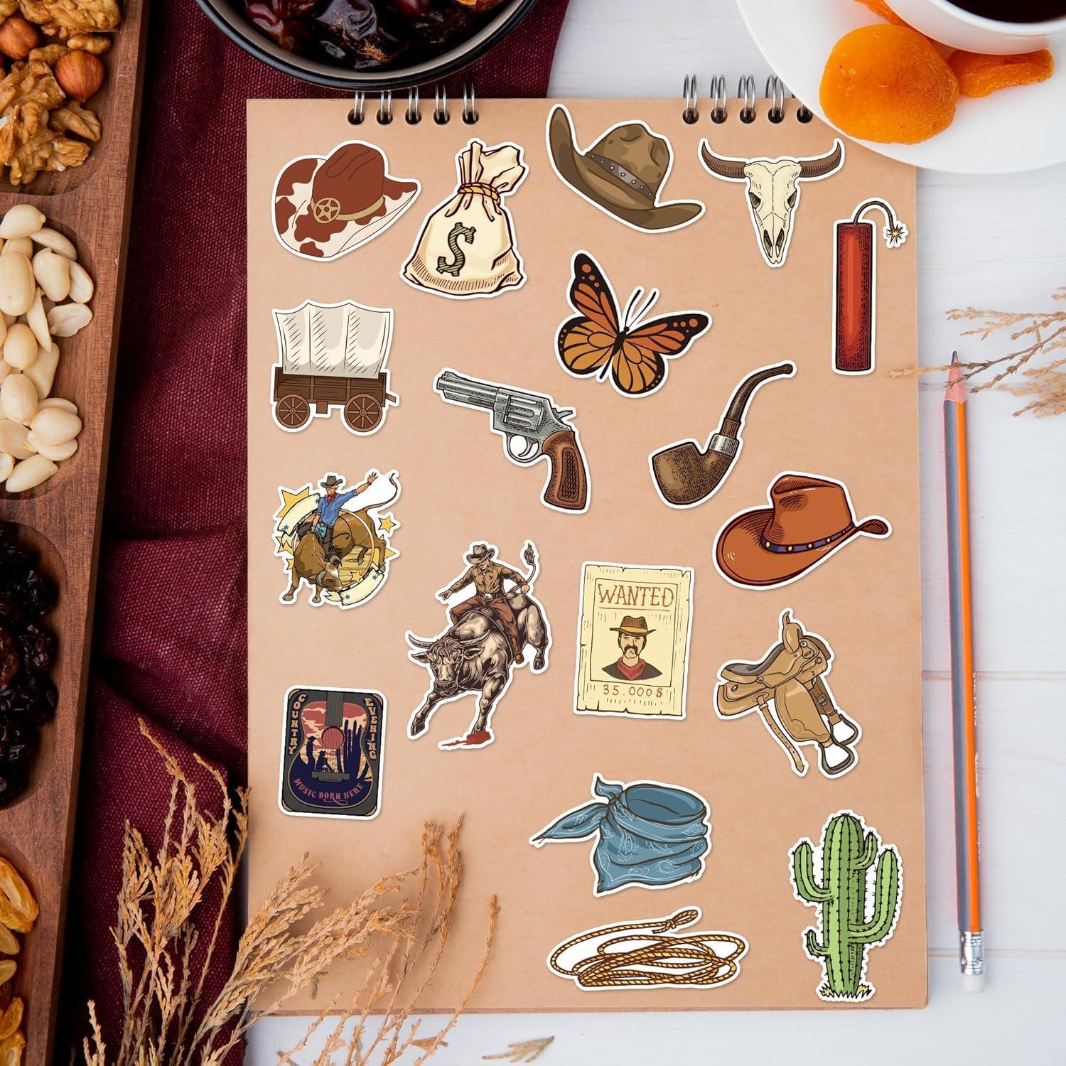 Calcomanías Vaquero Occidental CNhoqc - 2000 Piezas Multicolor