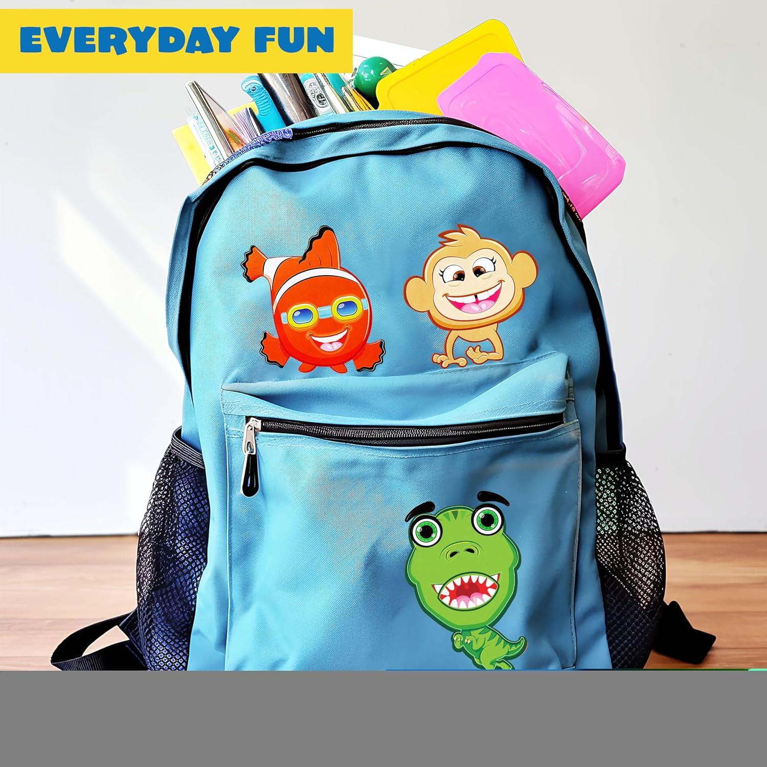 Stickers de Cara JOYIN 24 Hojas Animales y Fantasía 22.86x15.24cm