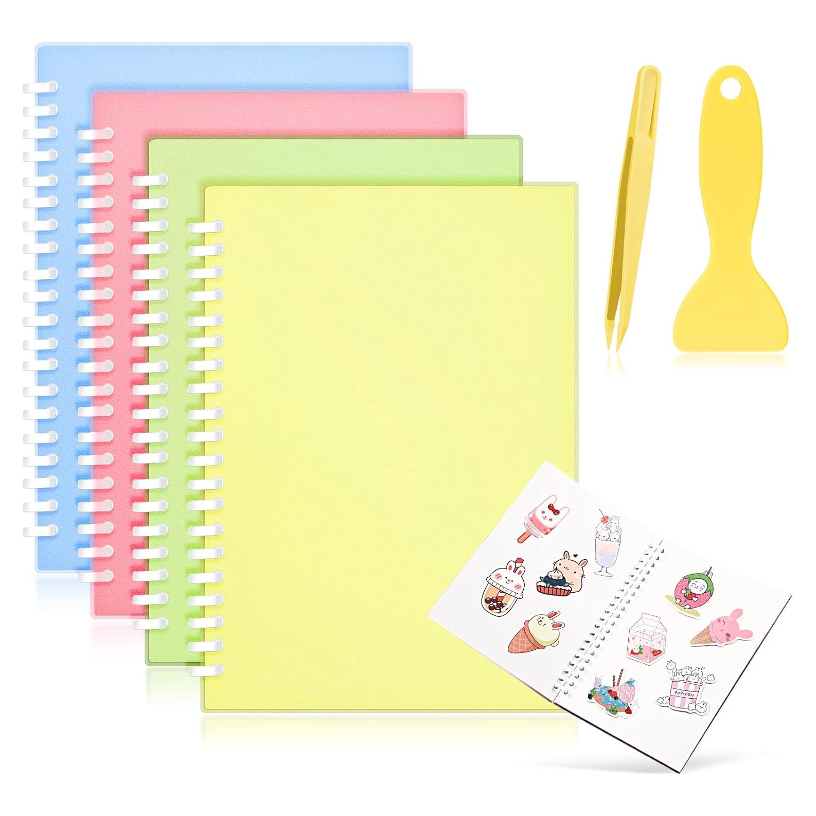 Álbum de Stickers Reutilizable Sabary 4 Piezas A5 Colores