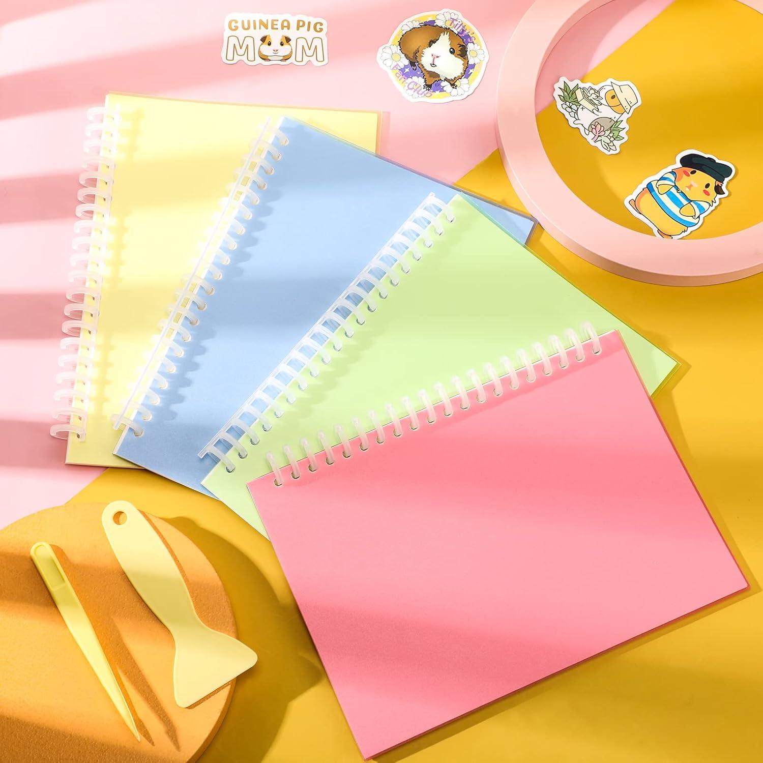 Álbum de Stickers Reutilizable Sabary 4 Piezas A5 Colores