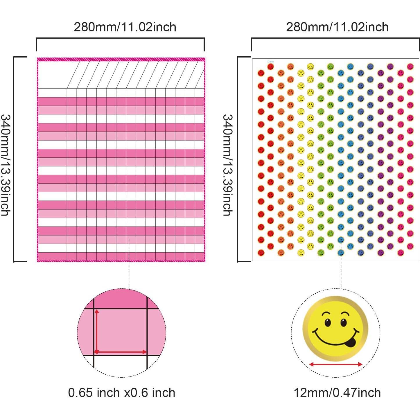 Gráficos de Recompensa Laminados Outus 6 Piezas 27.94x34.04cm