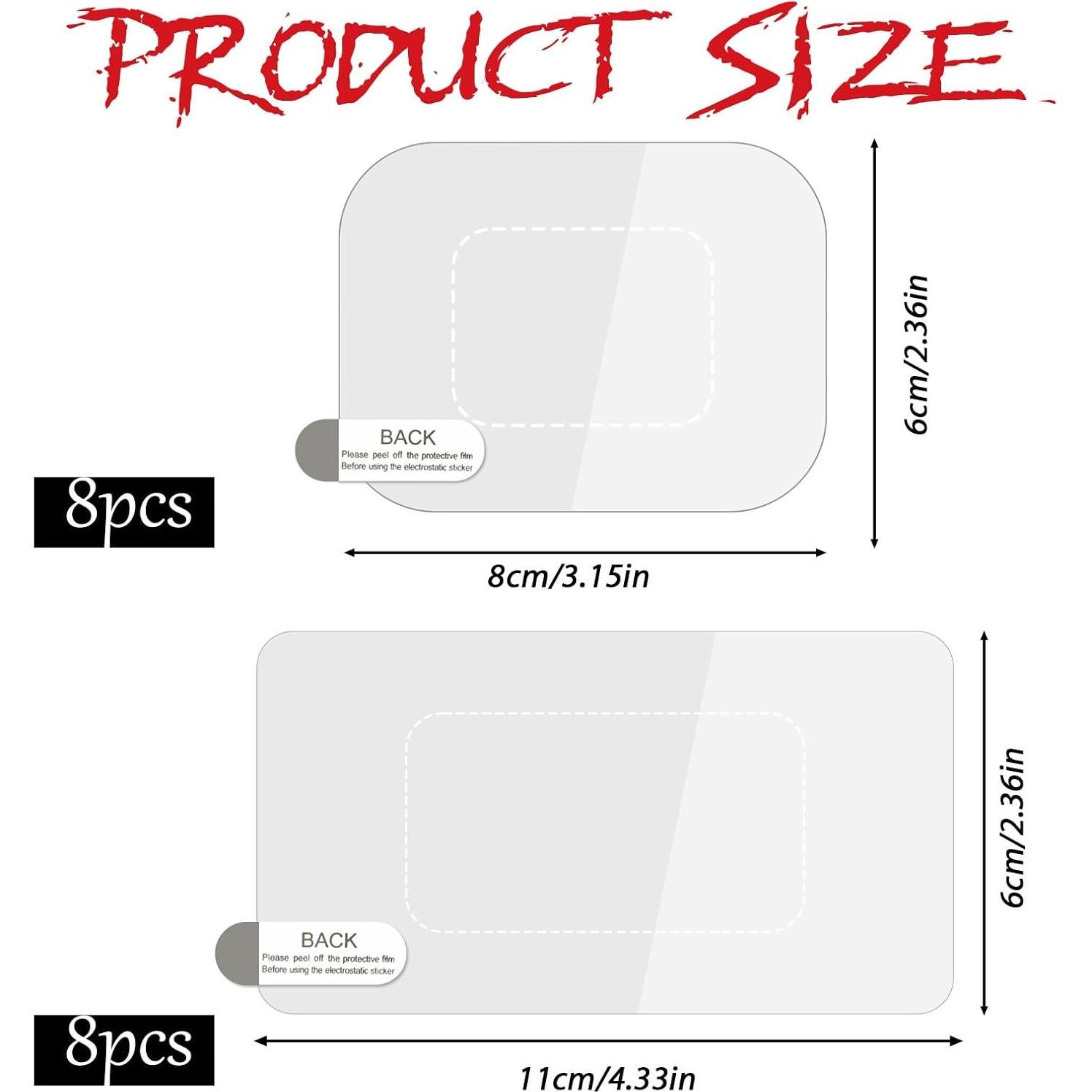 16 Películas Electrostáticas BOHUIZ para Cámara de Tablero