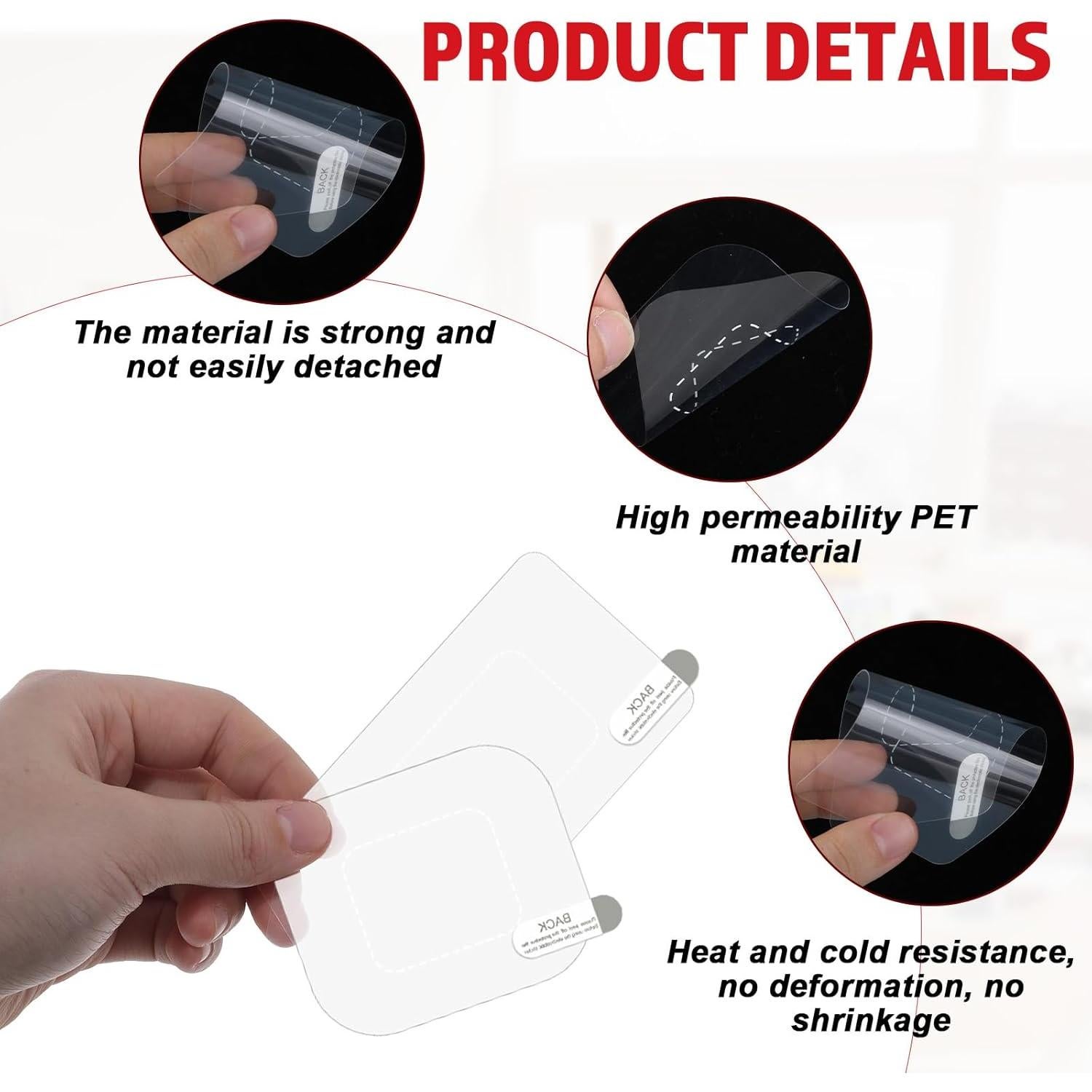 16 Películas Electrostáticas BOHUIZ para Cámara de Tablero