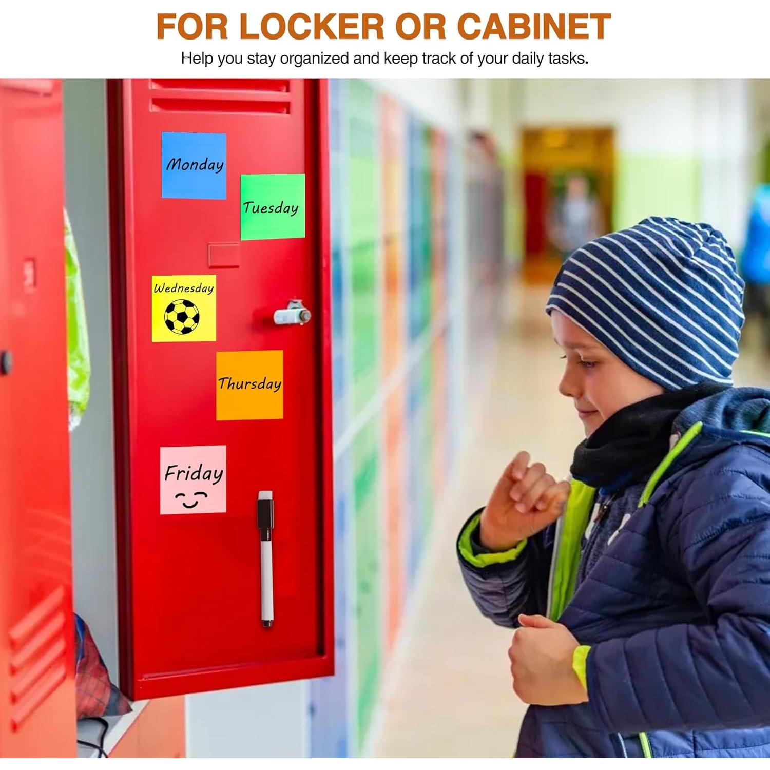 Notas Adhesivas Magnéticas Reutilizables MAXECHO 40 Pcs 7.6x7.6 cm