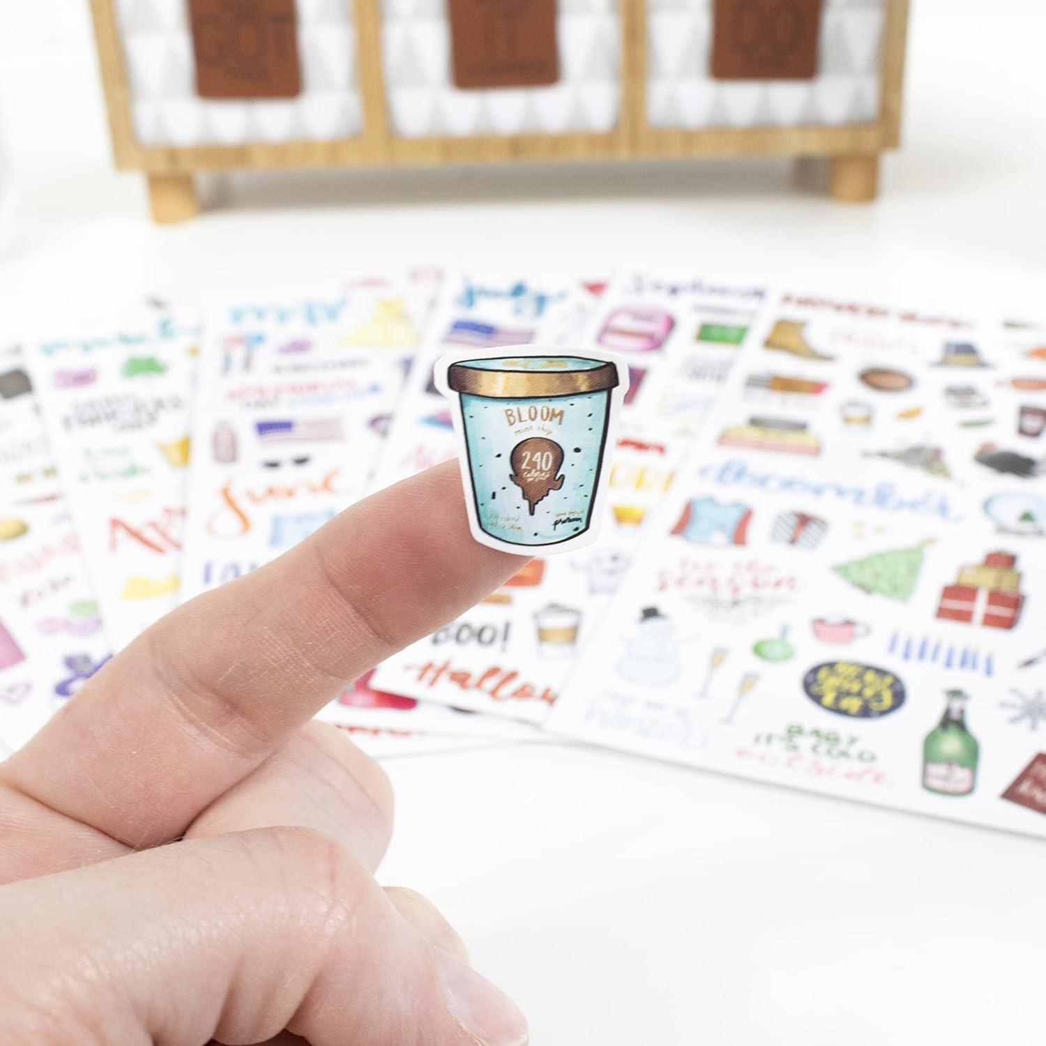 Hojas de Calcomanías Vintage Bloom Daily Planners - 310 Piezas