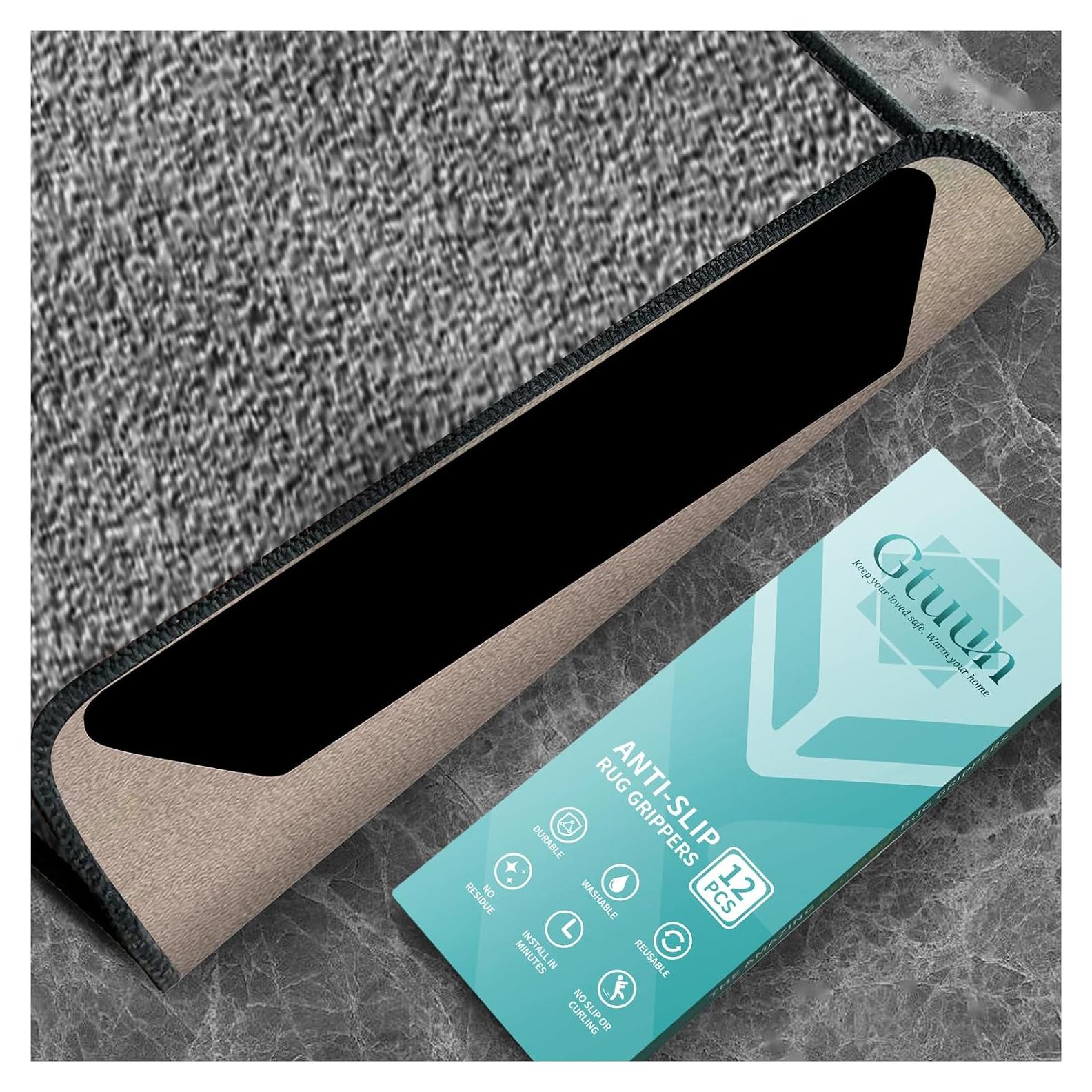 Cinta Antideslizante para Alfombra Grippers Gtuun 12 PCS