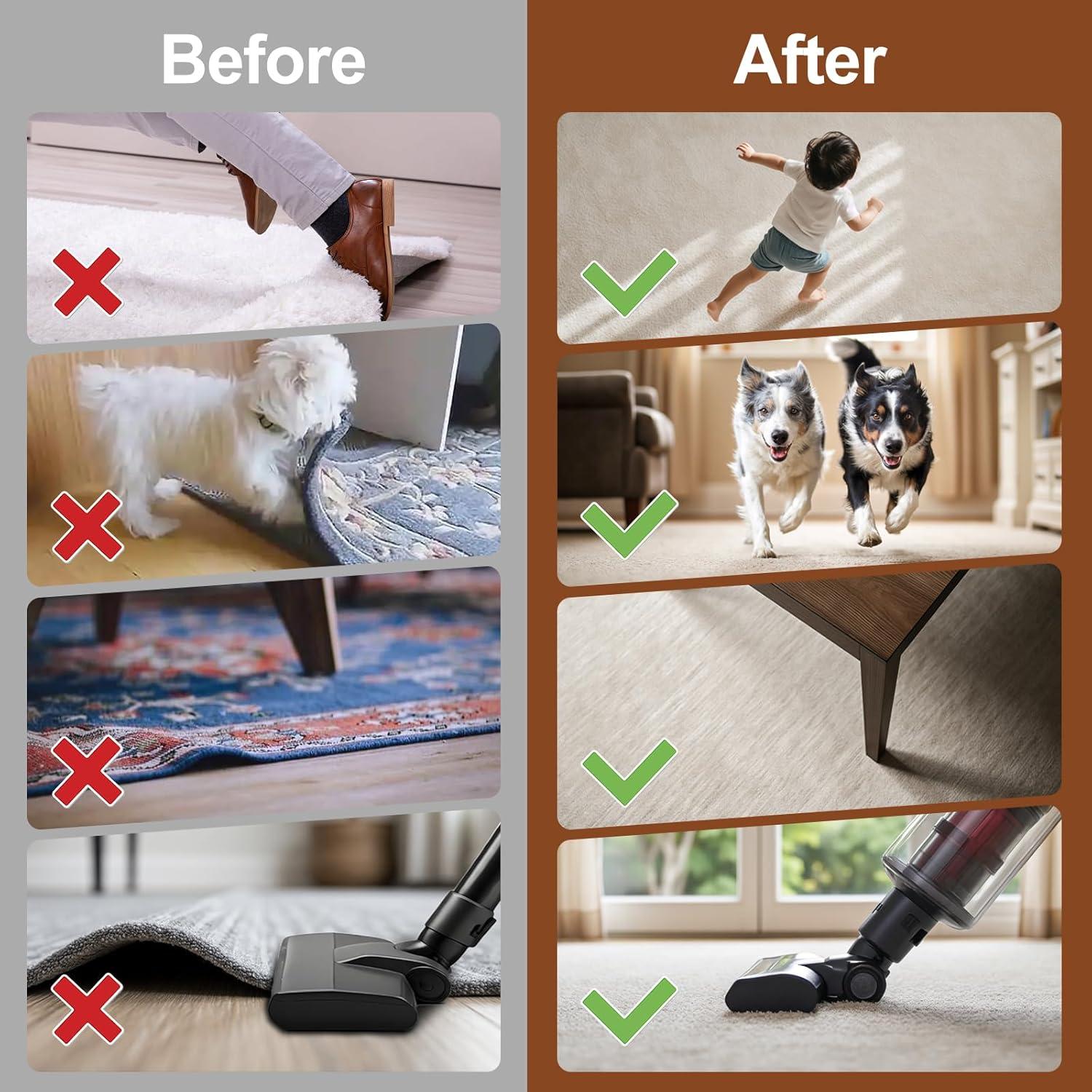 Cinta Antideslizante para Alfombra Grippers Gtuun 12 PCS