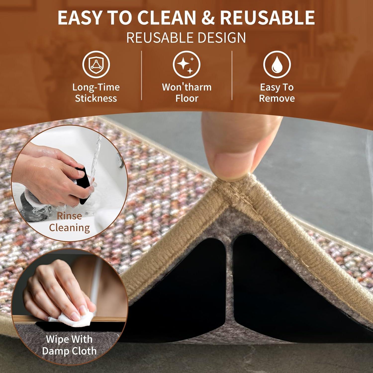 Cinta Antideslizante para Alfombra Grippers Gtuun 12 PCS