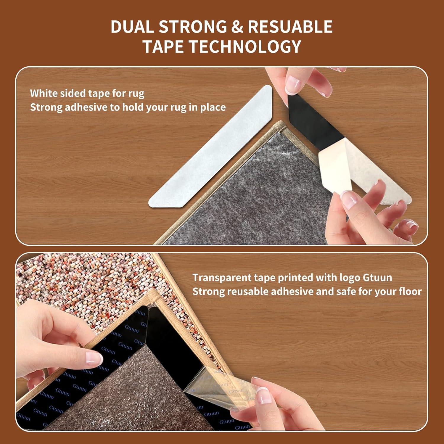 Cinta Antideslizante para Alfombra Grippers Gtuun 12 PCS