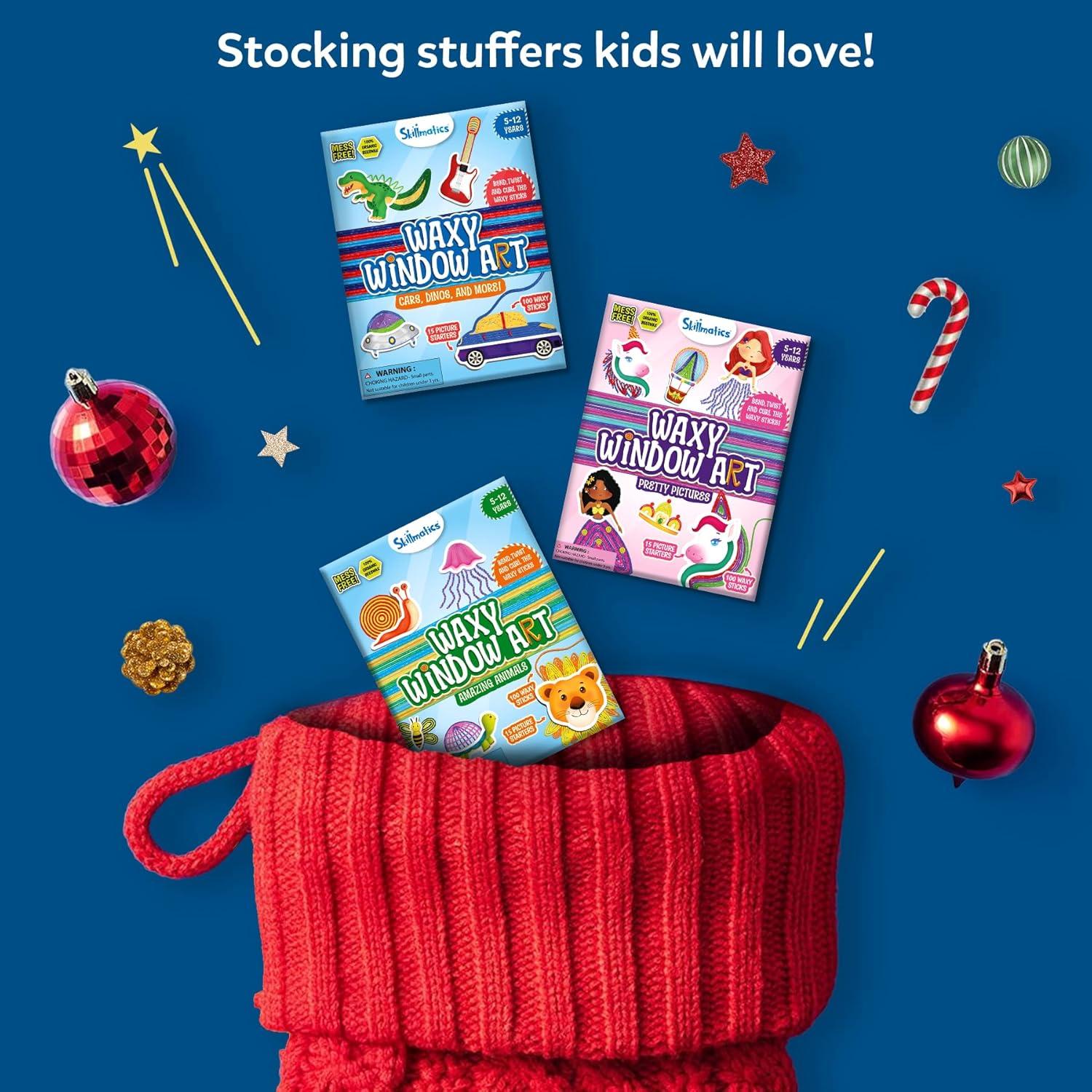 Kit de Arte en Ventanas Waxy Skillmatics - 100 Palitos de Cera