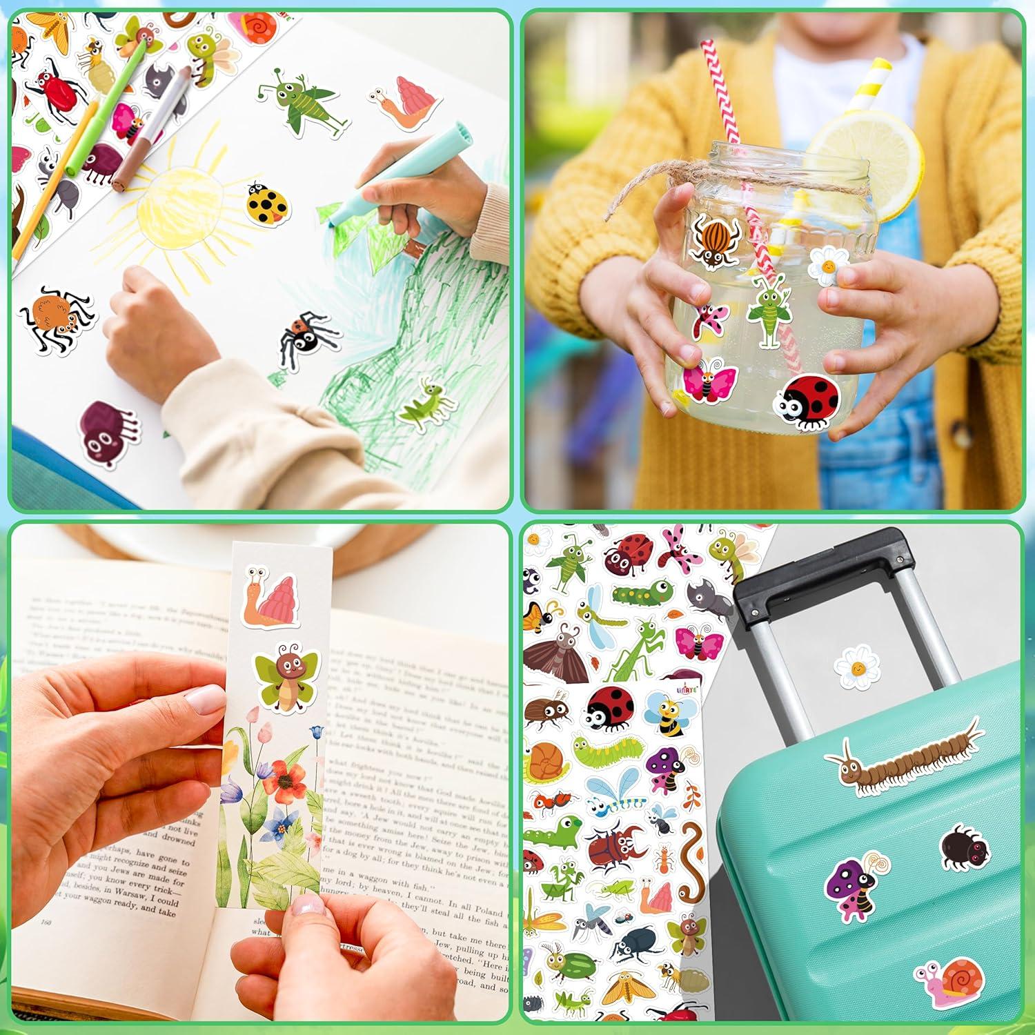 Stickers de Insectos LINAYE - 960 Piezas Coloridos para Niños