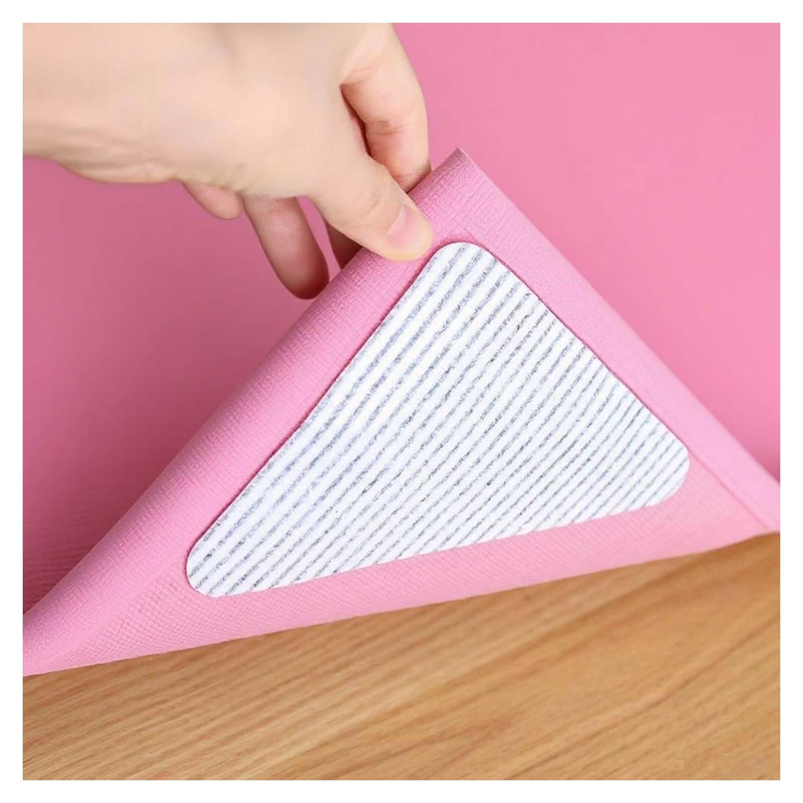 Agarrador Antideslizante para Alfombra 12x12cm - 8 Piezas