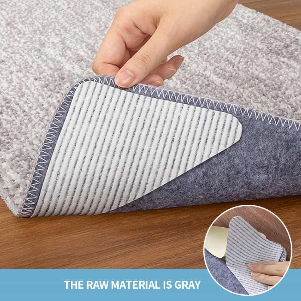 Agarrador Antideslizante para Alfombra 12x12cm - 8 Piezas