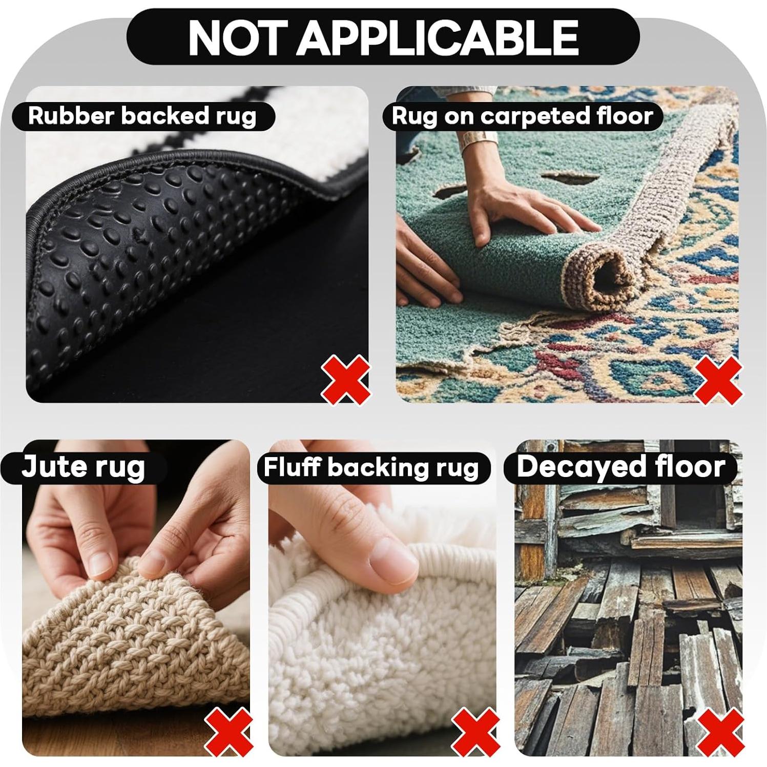 Grippers Antideslizantes YINTTIAN para Alfombra 24 Unidades