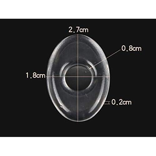 Anillos de Gel Ovalados Transparentes SYBL - 36 Pcs para Callos