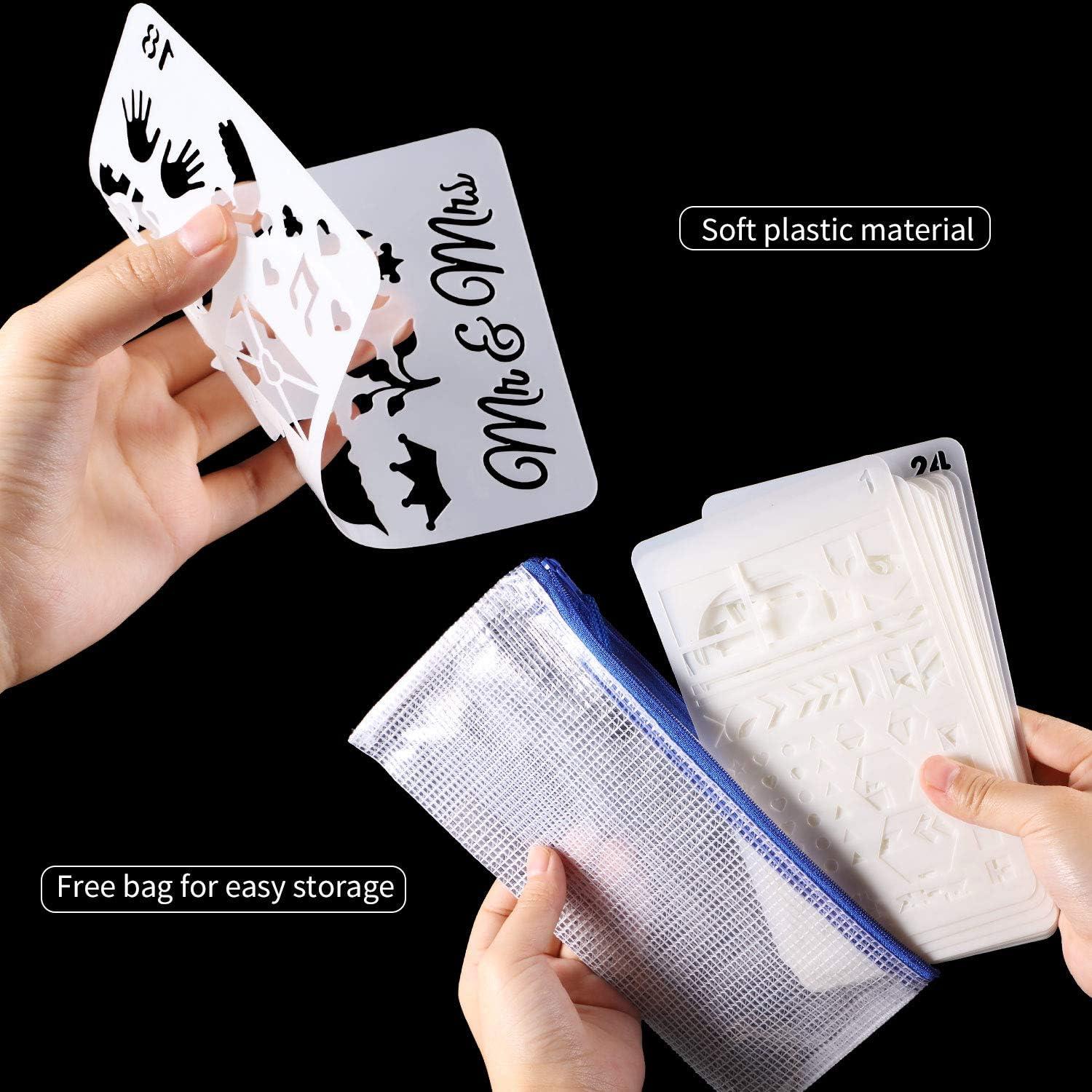 Conjunto de Plantillas de Planificador Outus 52 Piezas A6