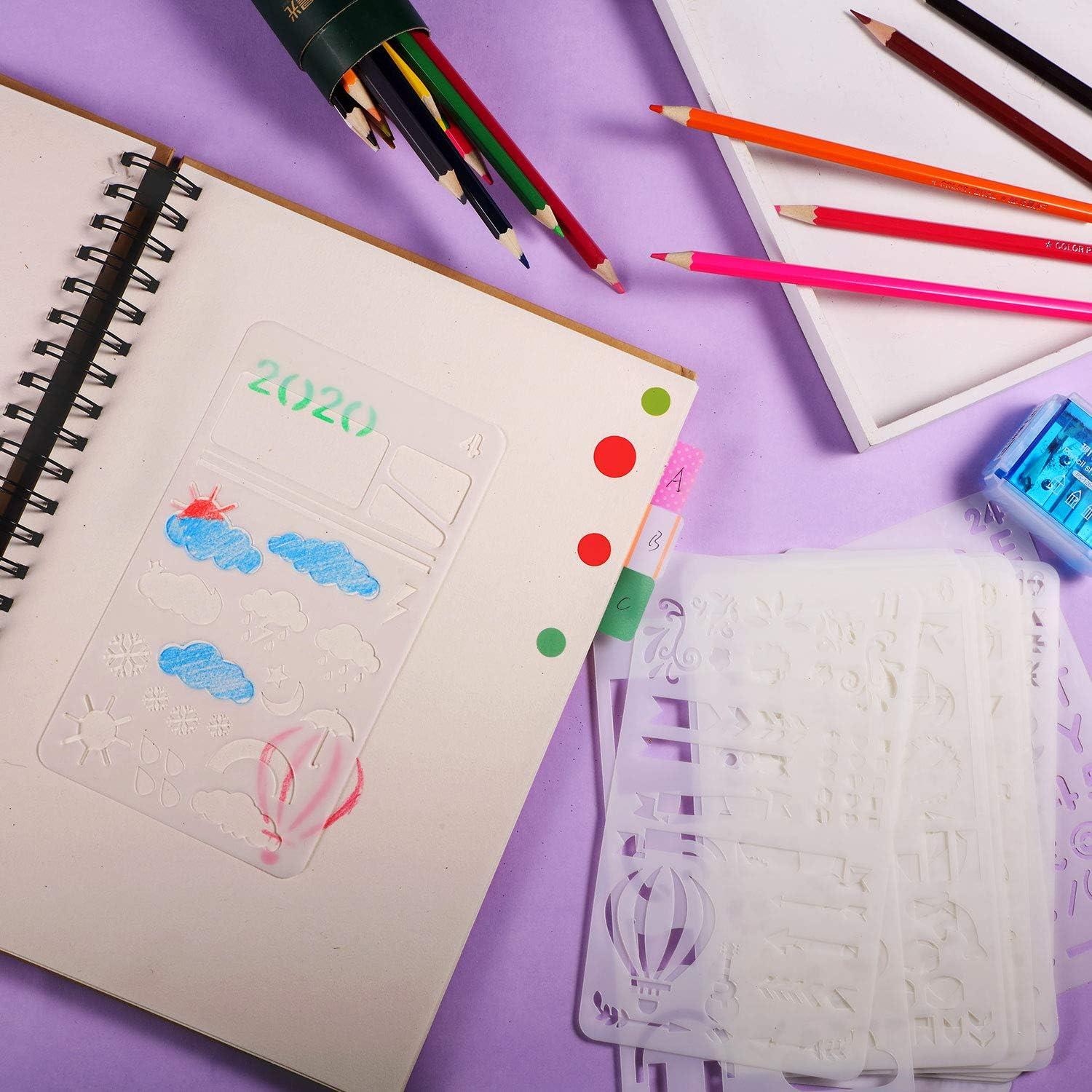 Conjunto de Plantillas de Planificador Outus 52 Piezas A6