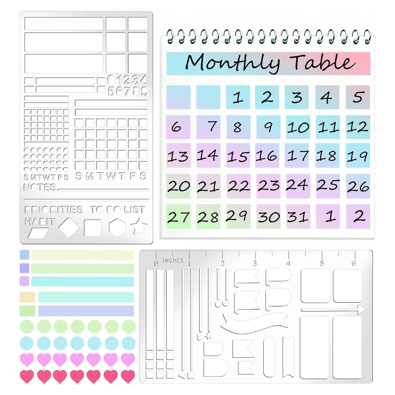 Plantillas de Grabado de Metal Boqon A5 2 Piezas 10.16x17.78cm