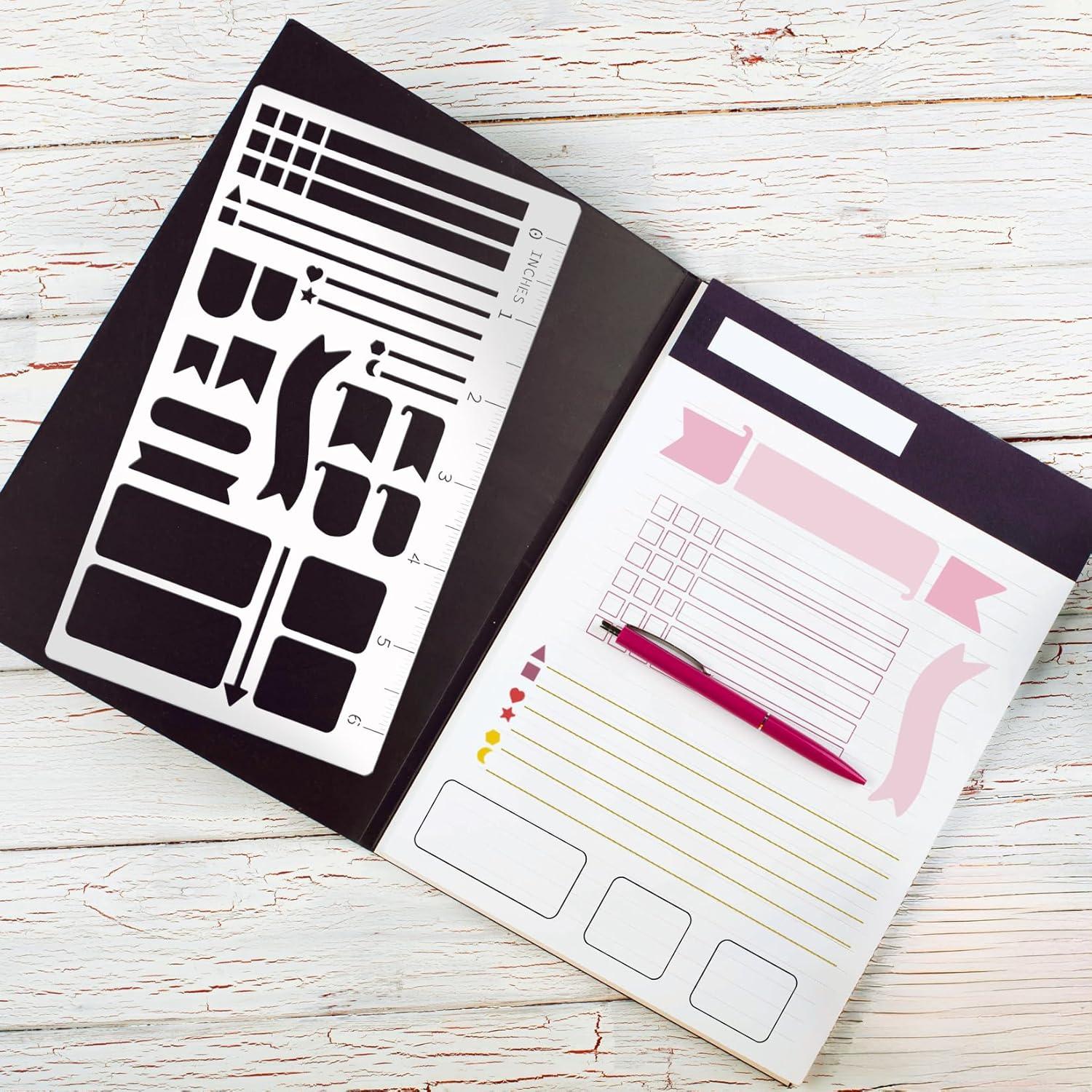 Plantillas de Grabado de Metal Boqon A5 2 Piezas 10.16x17.78cm