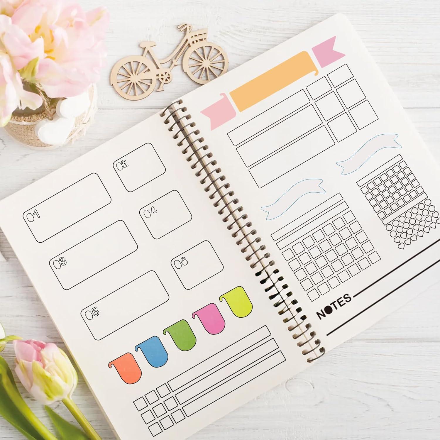 Plantillas de Grabado de Metal Boqon A5 2 Piezas 10.16x17.78cm