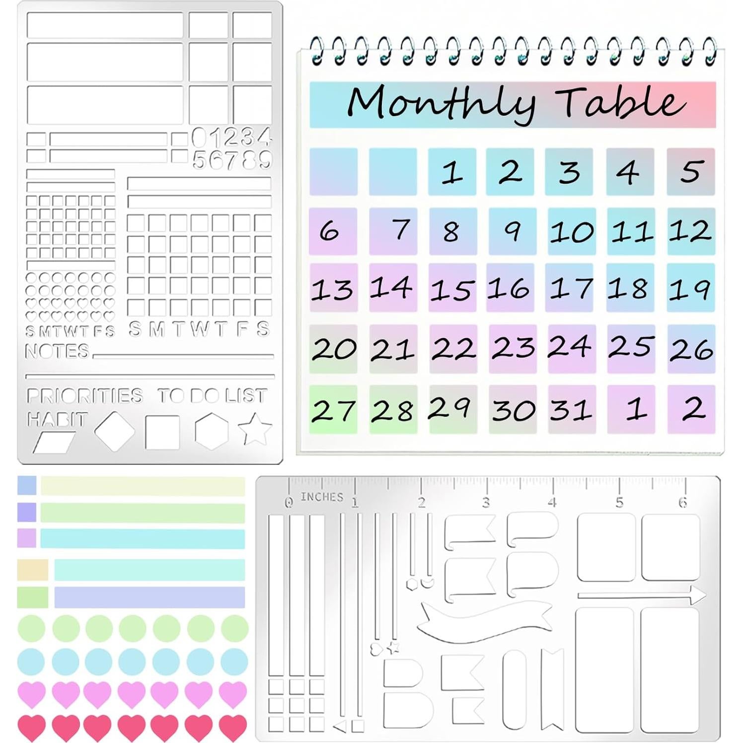 Plantillas de Grabado de Metal Boqon A5 2 Piezas 10.16x17.78cm