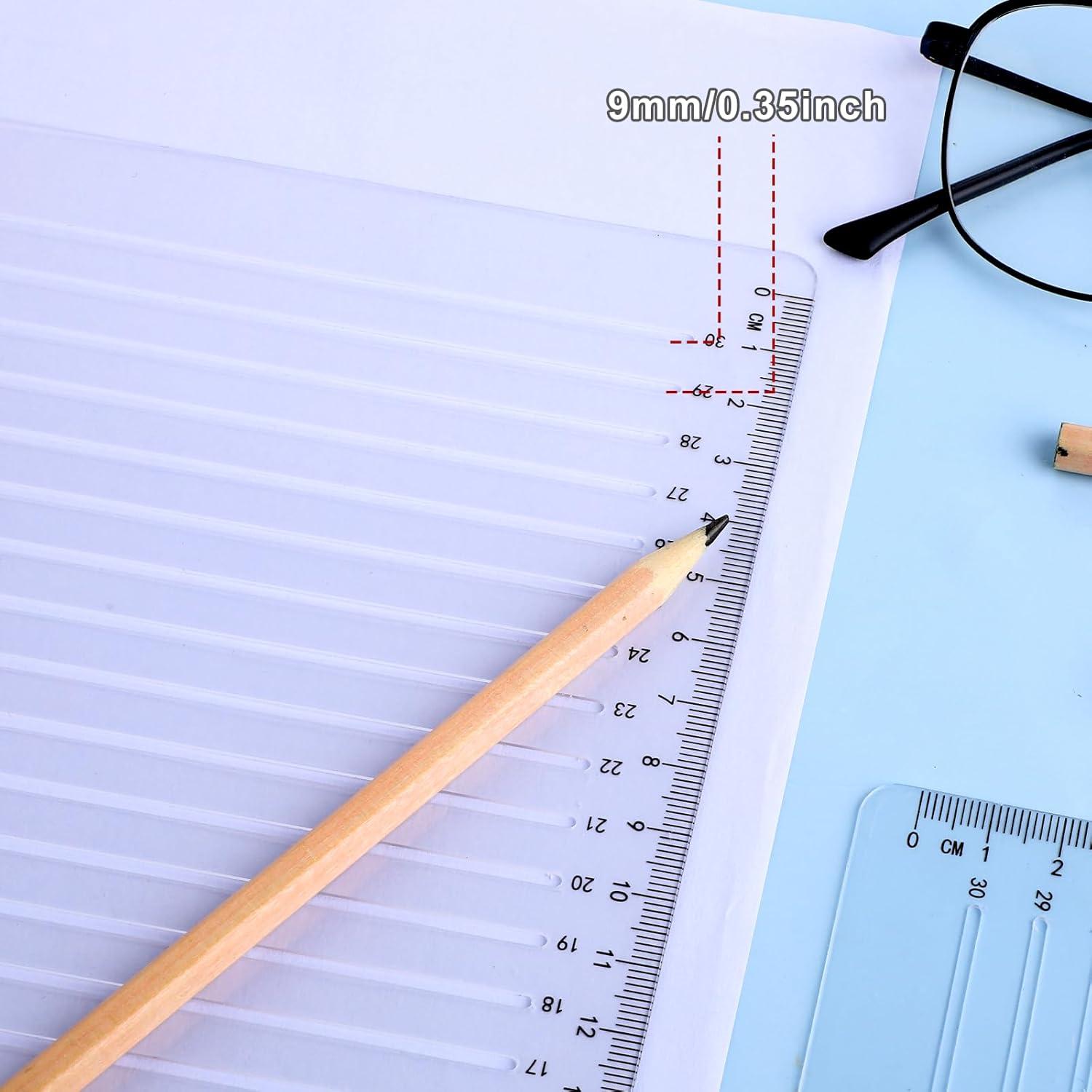 Plantilla de línea recta MOZEAT LENS 29.5x20.5cm PVC