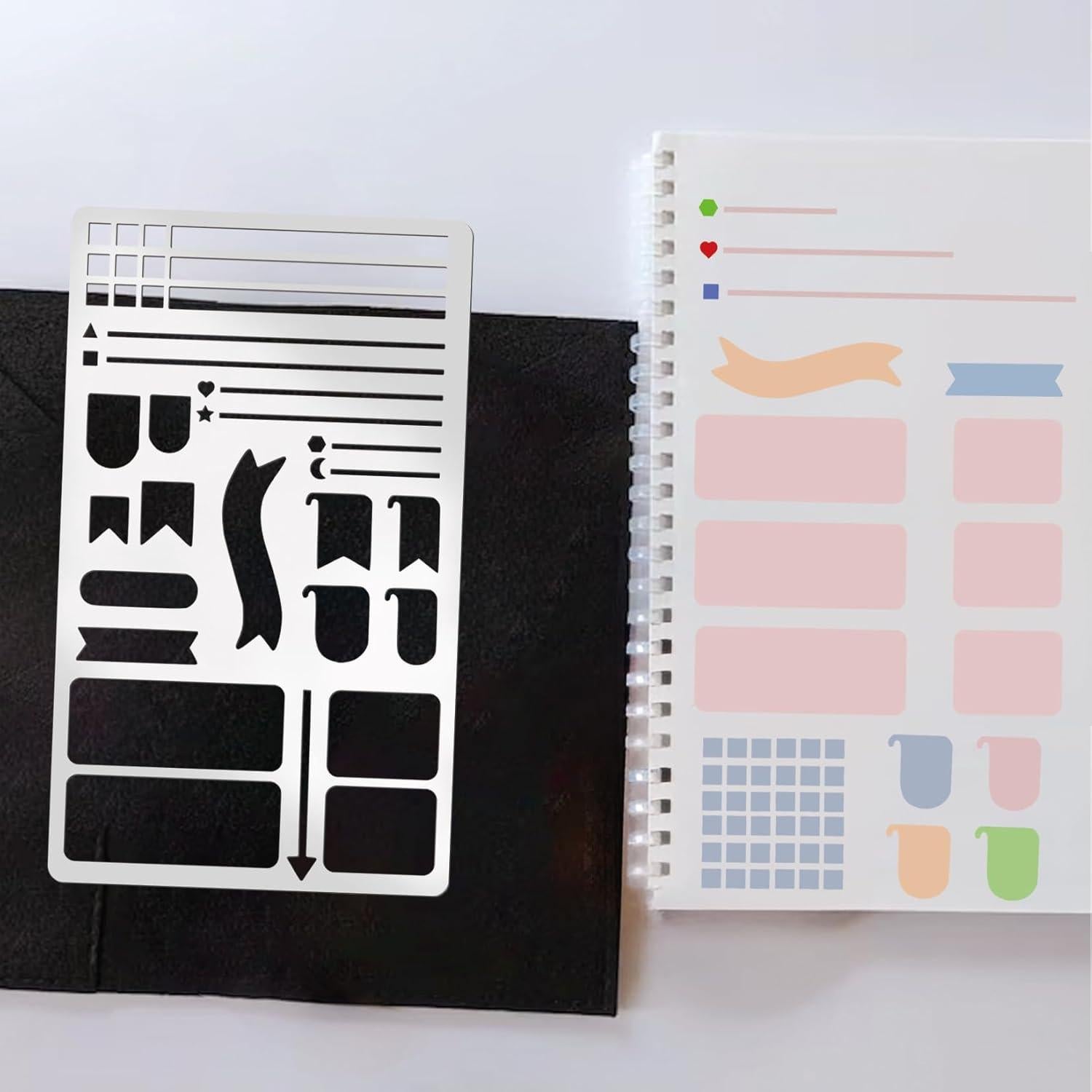 Plantillas de Diario de Metal Boqon - Acero Inoxidable A5