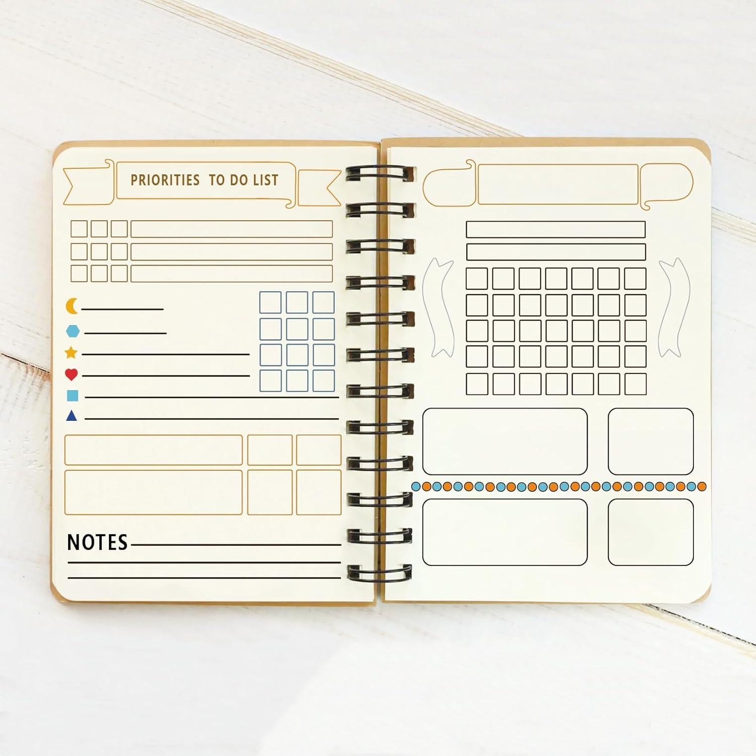 Plantillas de Diario de Metal Boqon - Acero Inoxidable A5