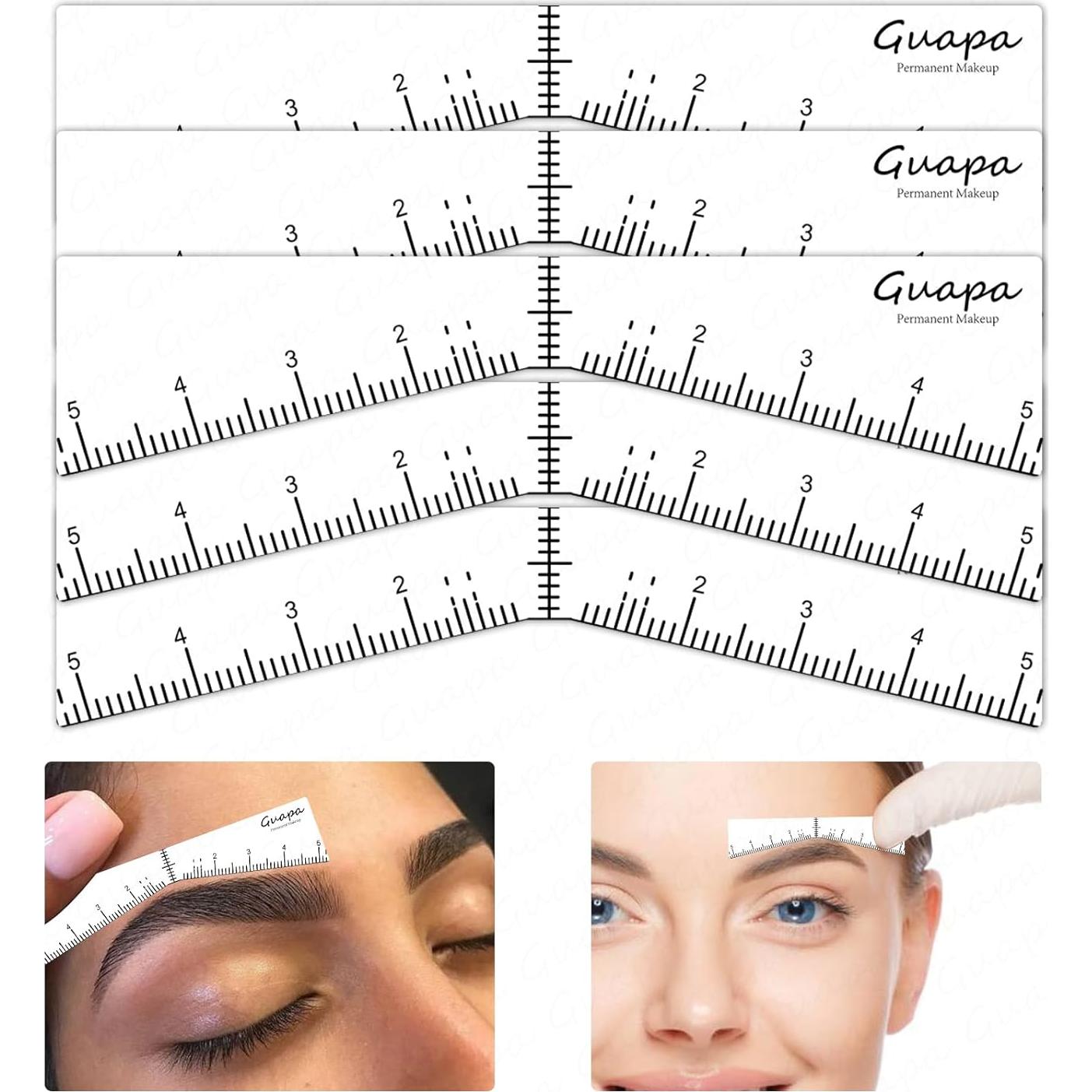 Plantillas de Cejas Adhesivas Guapa - Mapeo Preciso 10 PCS
