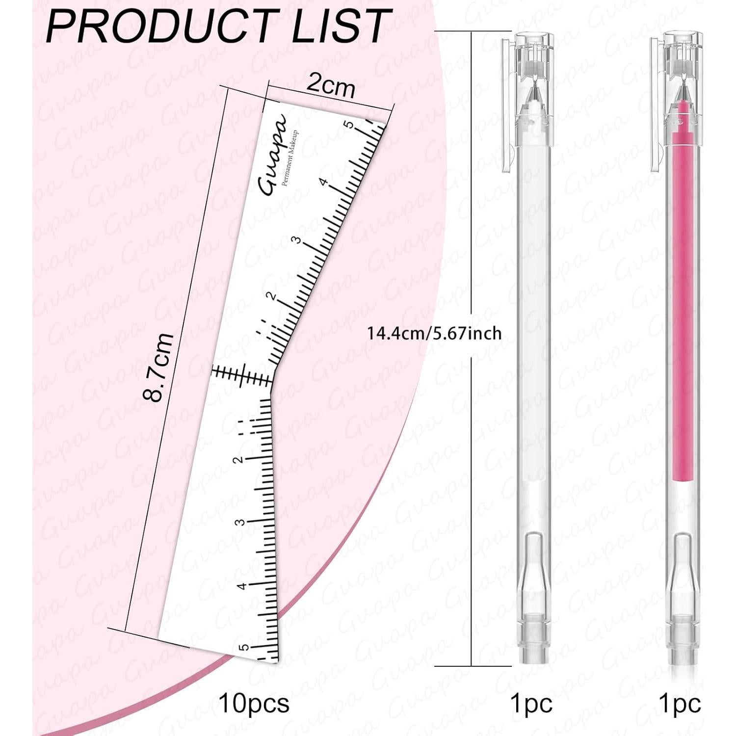 Plantillas de Cejas Adhesivas Guapa - Mapeo Preciso 10 PCS