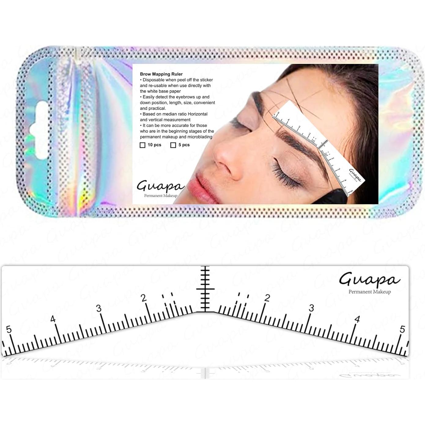 Plantillas de Cejas Adhesivas Guapa - Mapeo Preciso 10 PCS