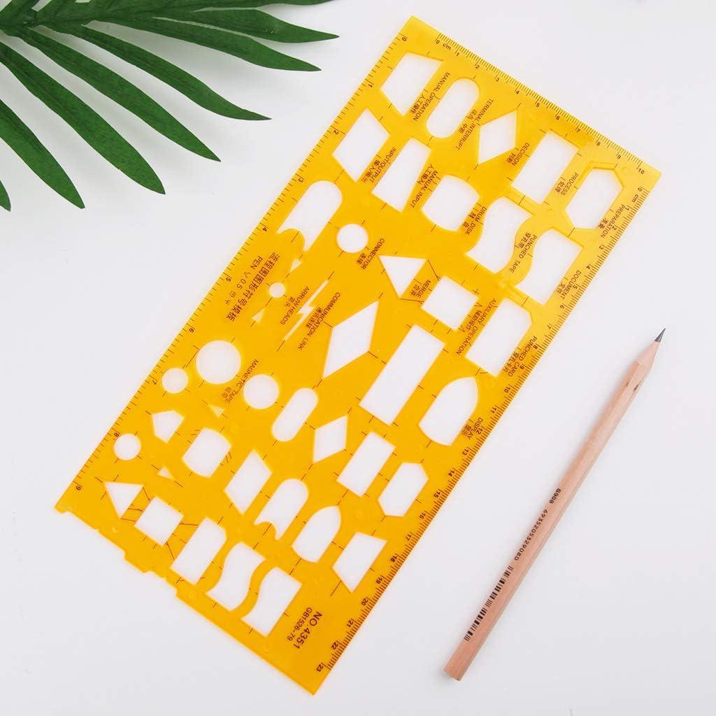 Plantilla de diagrama de flujo K Resin 32g para estudiantes