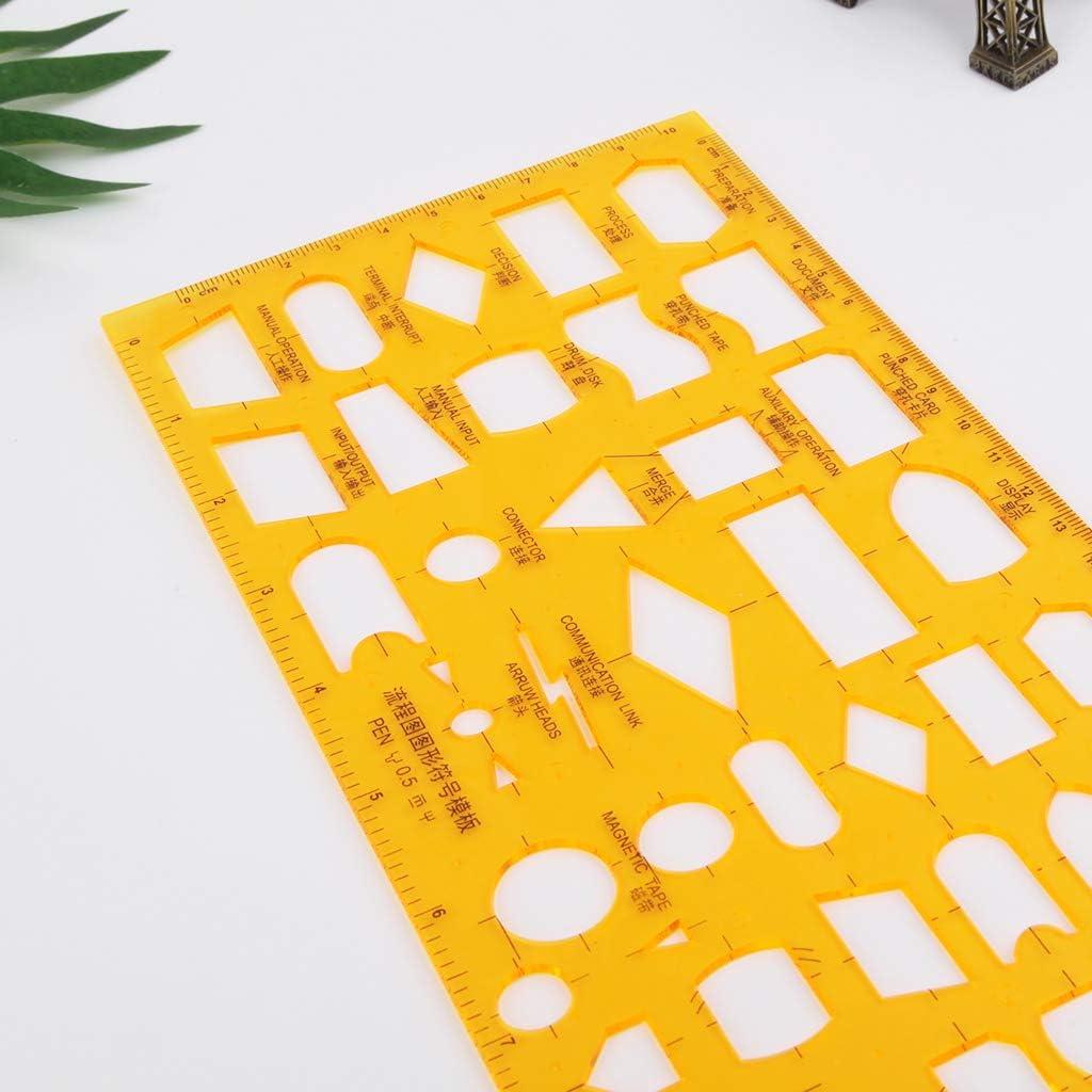 Plantilla de diagrama de flujo K Resin 32g para estudiantes