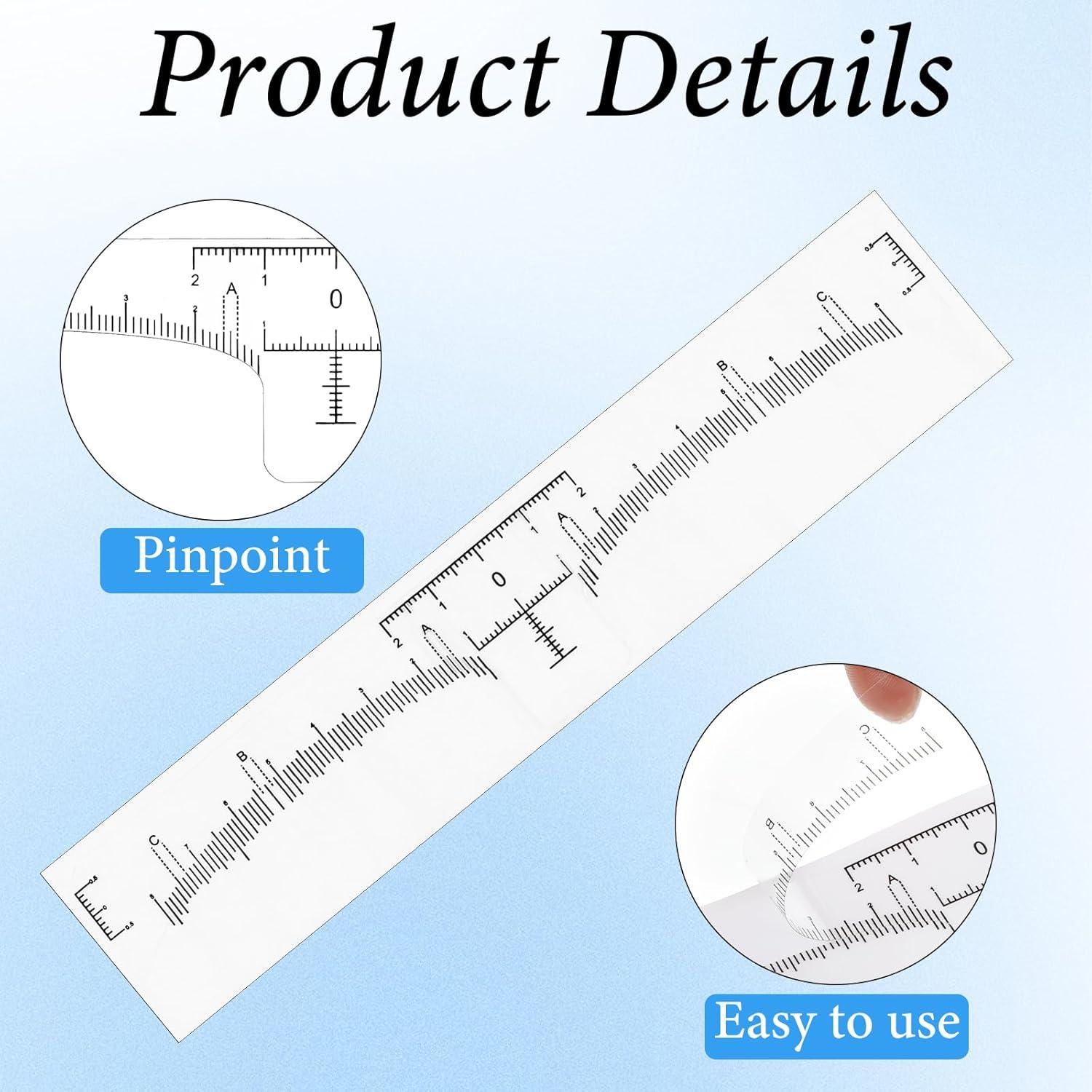 Plantillas de Cejas Desechables Giantree - 100 Pcs, Medición Precisa