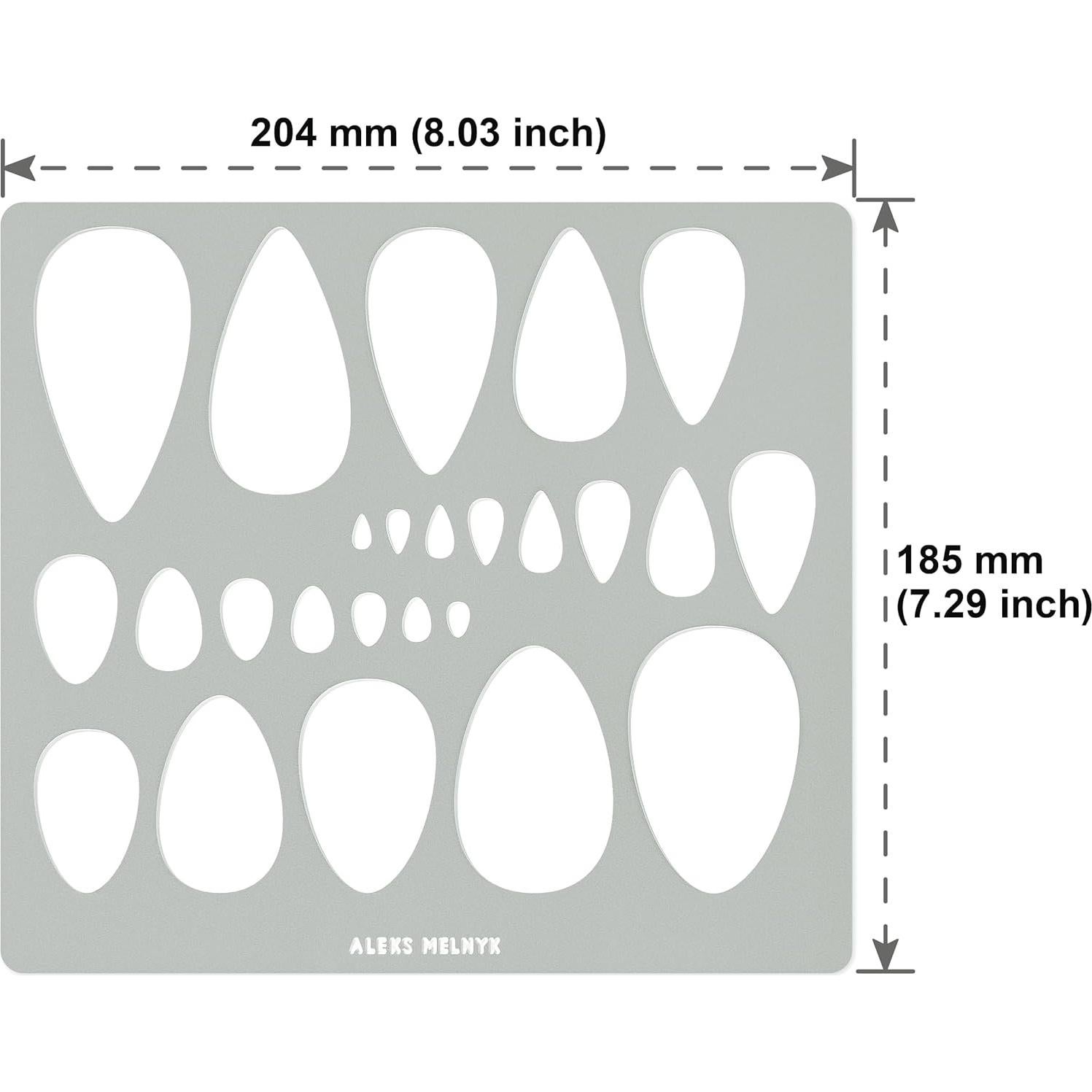 Plantilla de Metal para Joyería DIY Aleks Melnyk 204x185mm