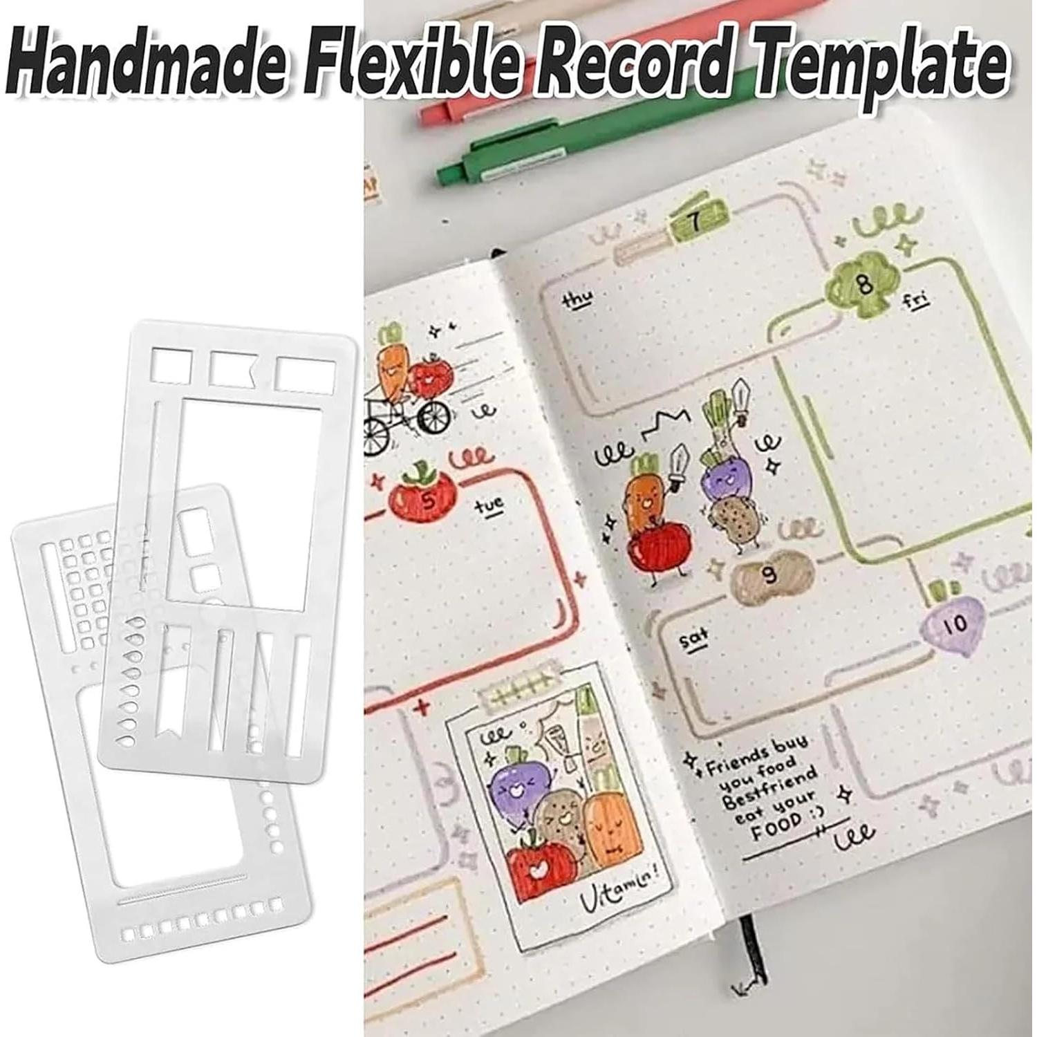 Plantillas de Registro Flexible Hechas a Mano - 3 Piezas Mylar